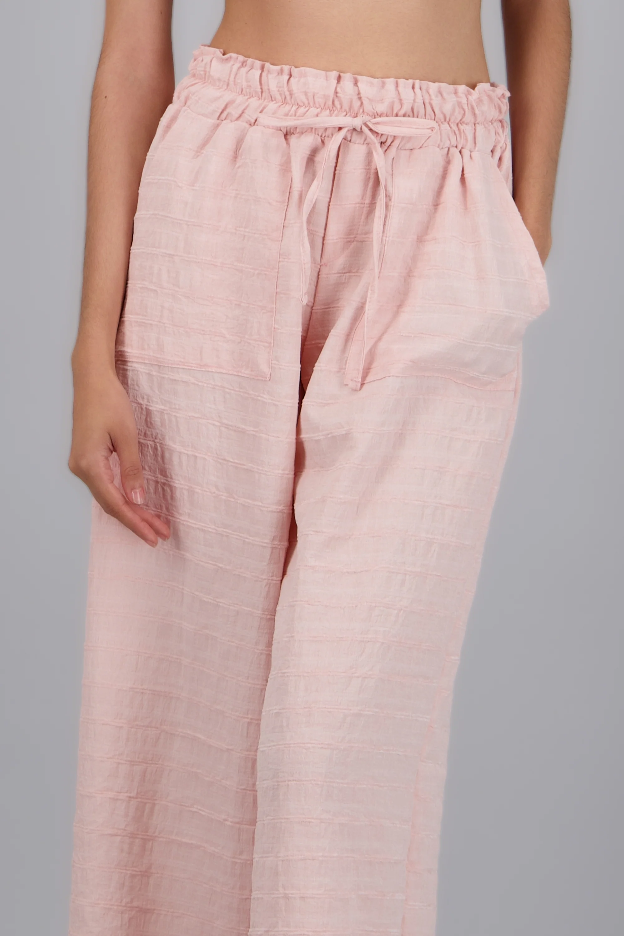 Pantalon amplio resorte textura - Image 5
