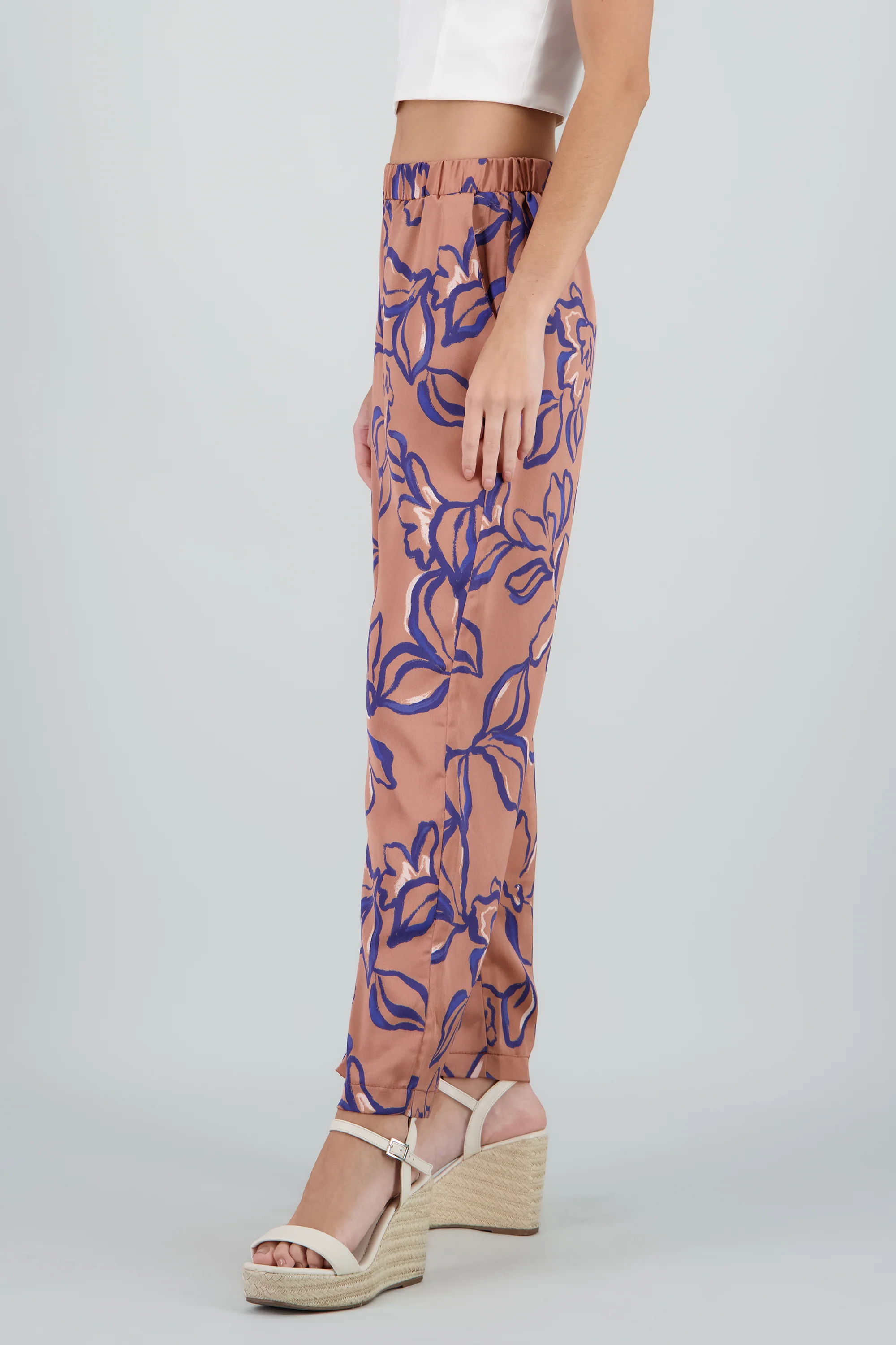 Pantalon amplio satinado - Image 3
