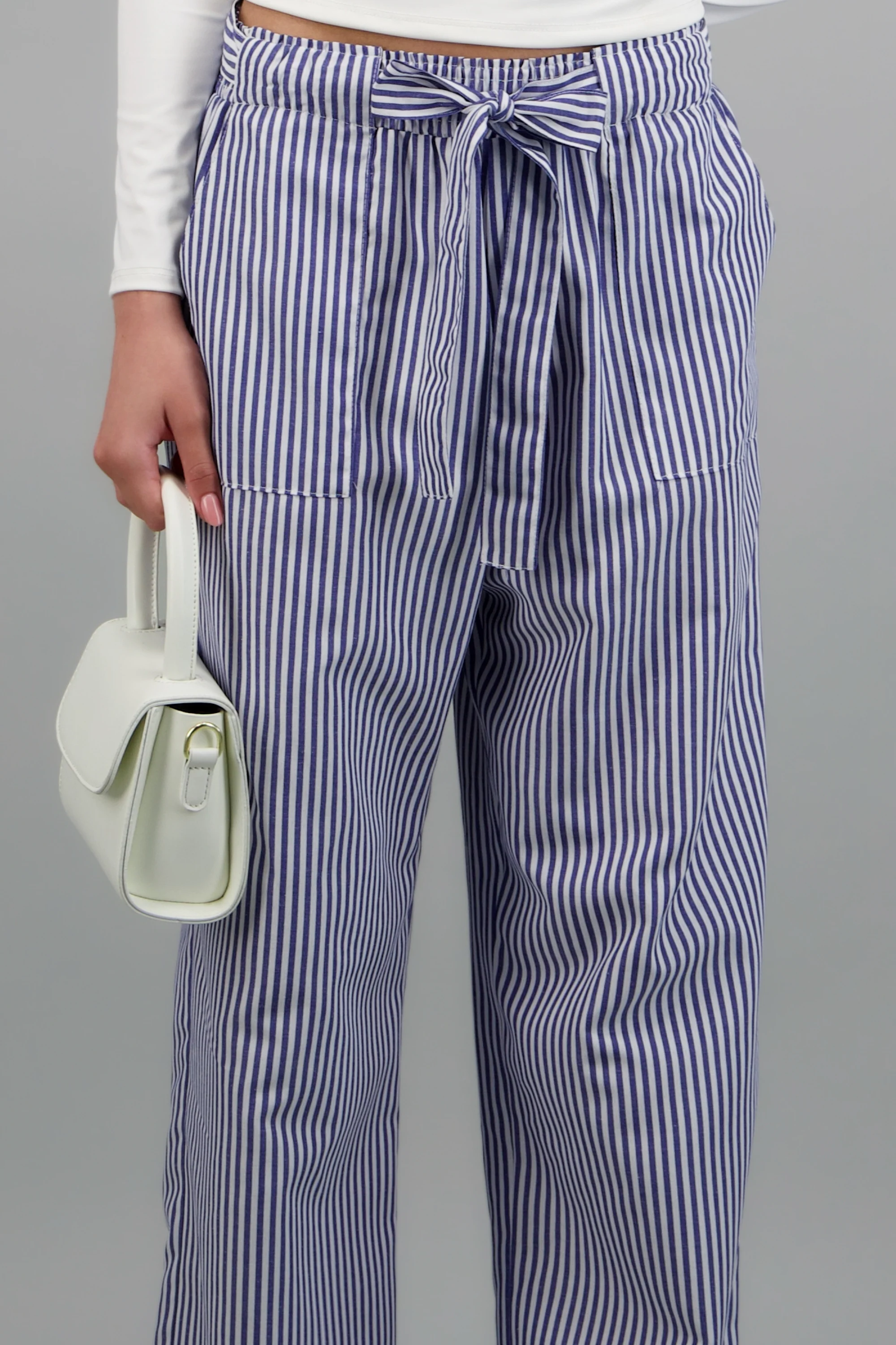 Pantalon contraste rayado - Image 5