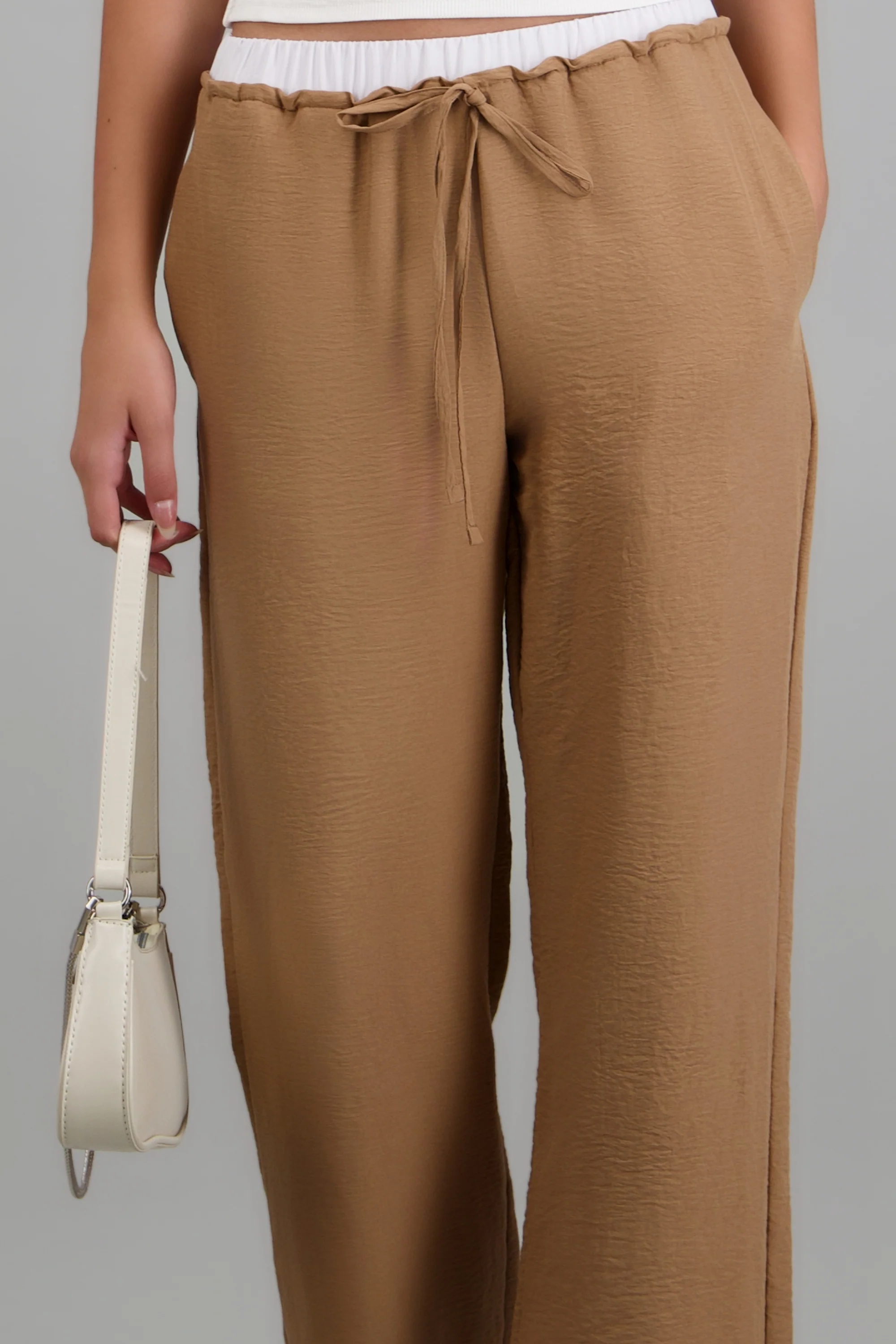 Pantalon doble pretina liso - Image 5