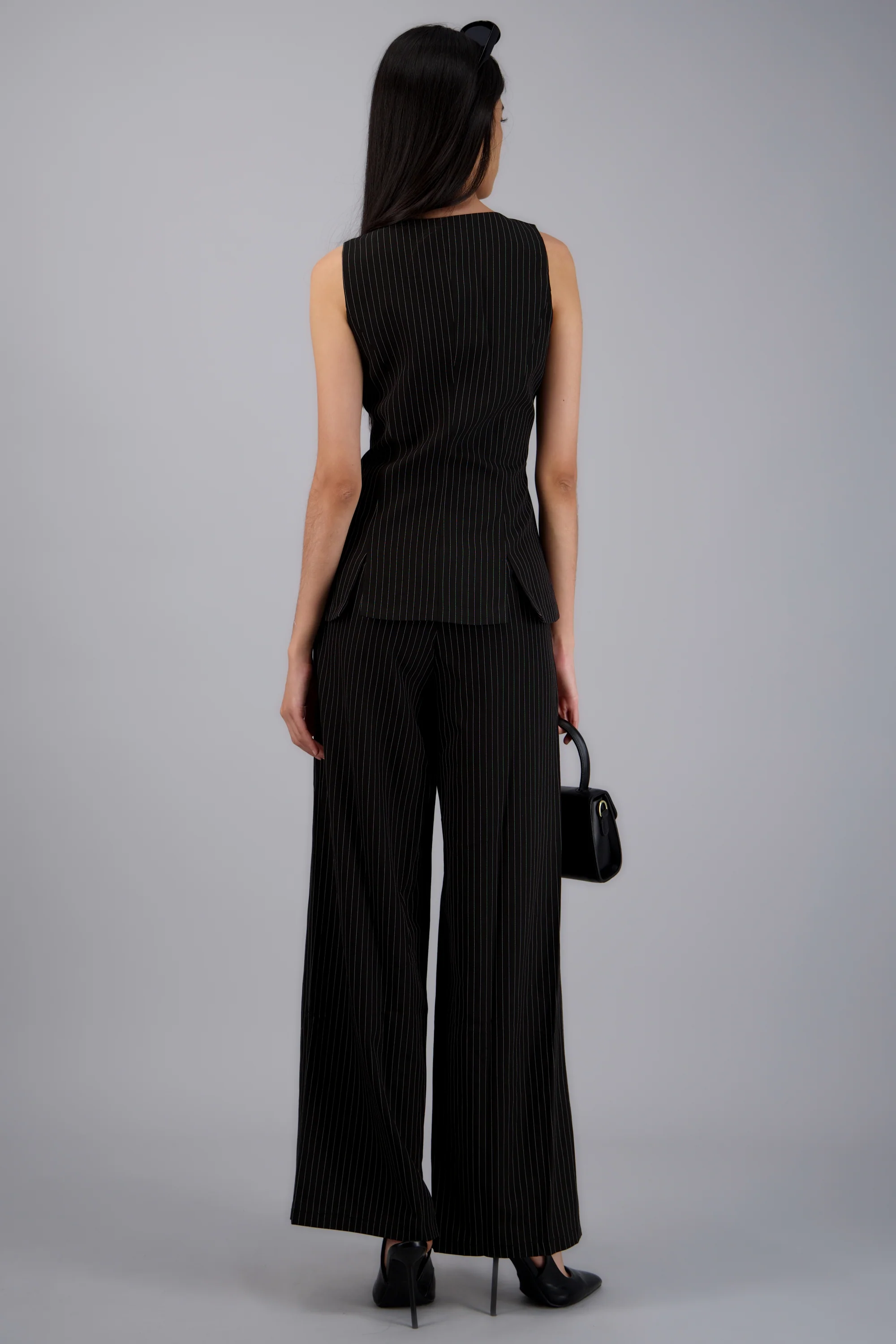 Pantalon estampado rayas contraste - Image 4