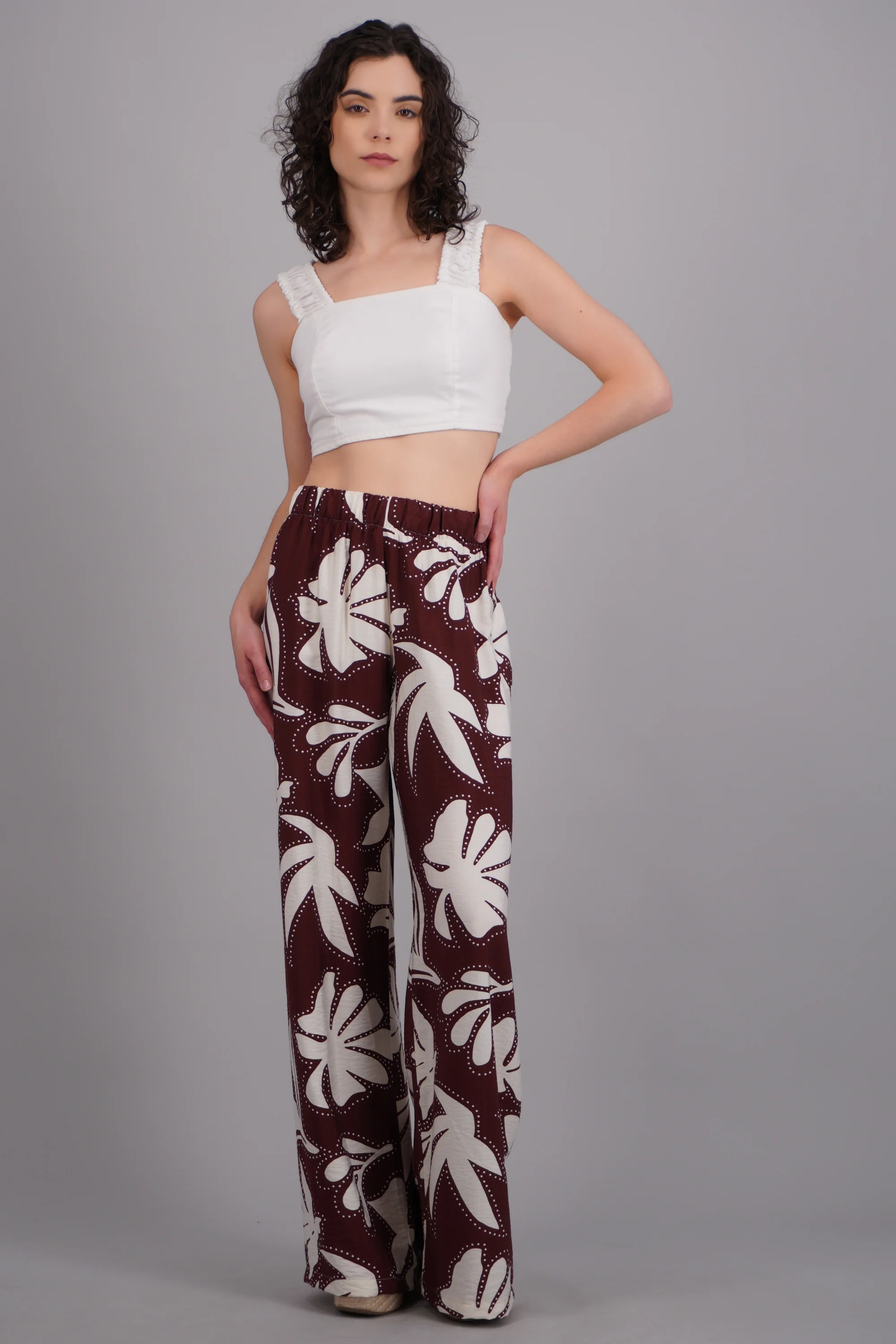 Pantalon estampado tropical - Image 3