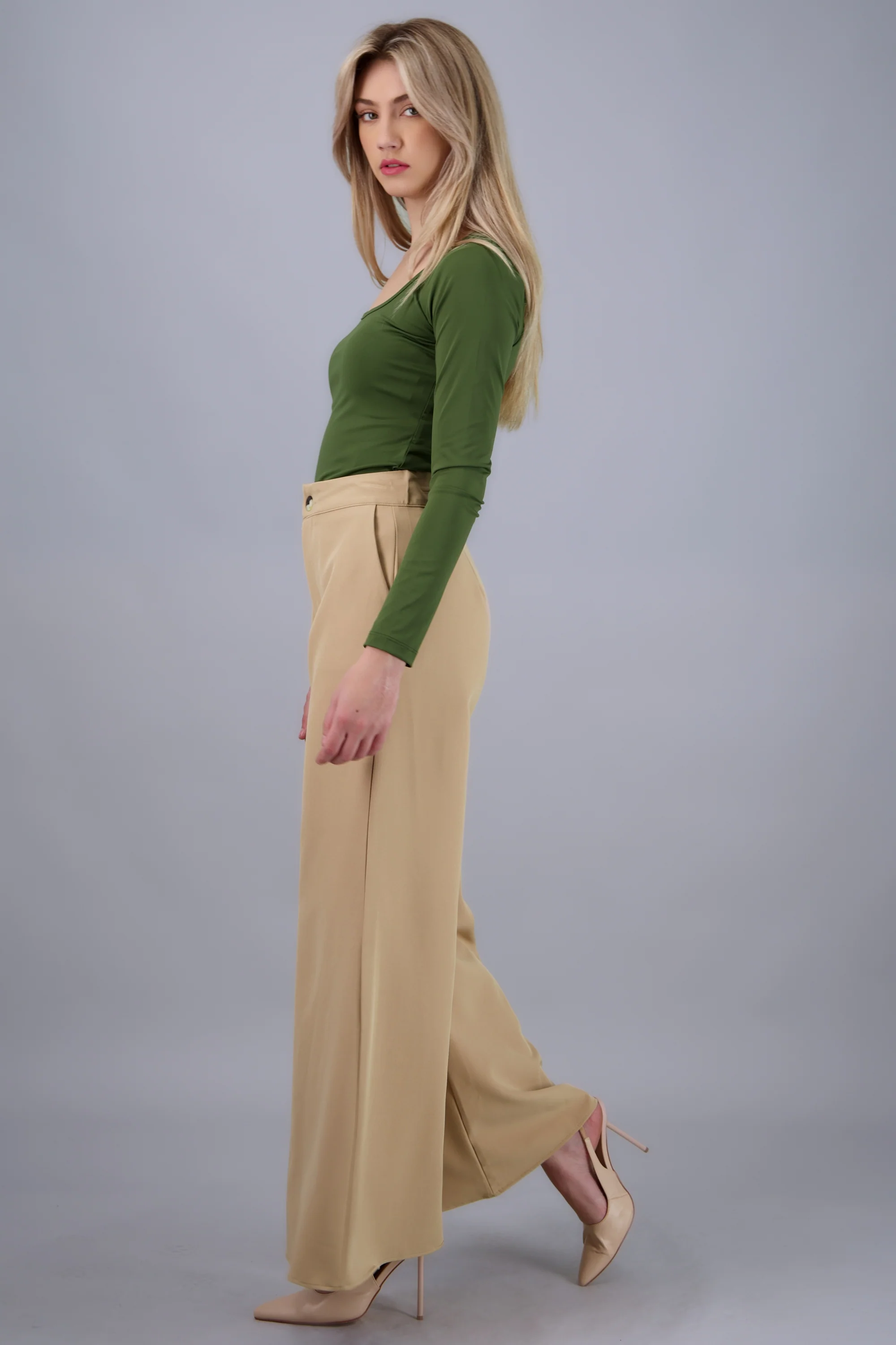 Pantalon extra wide leg fluido - Image 3