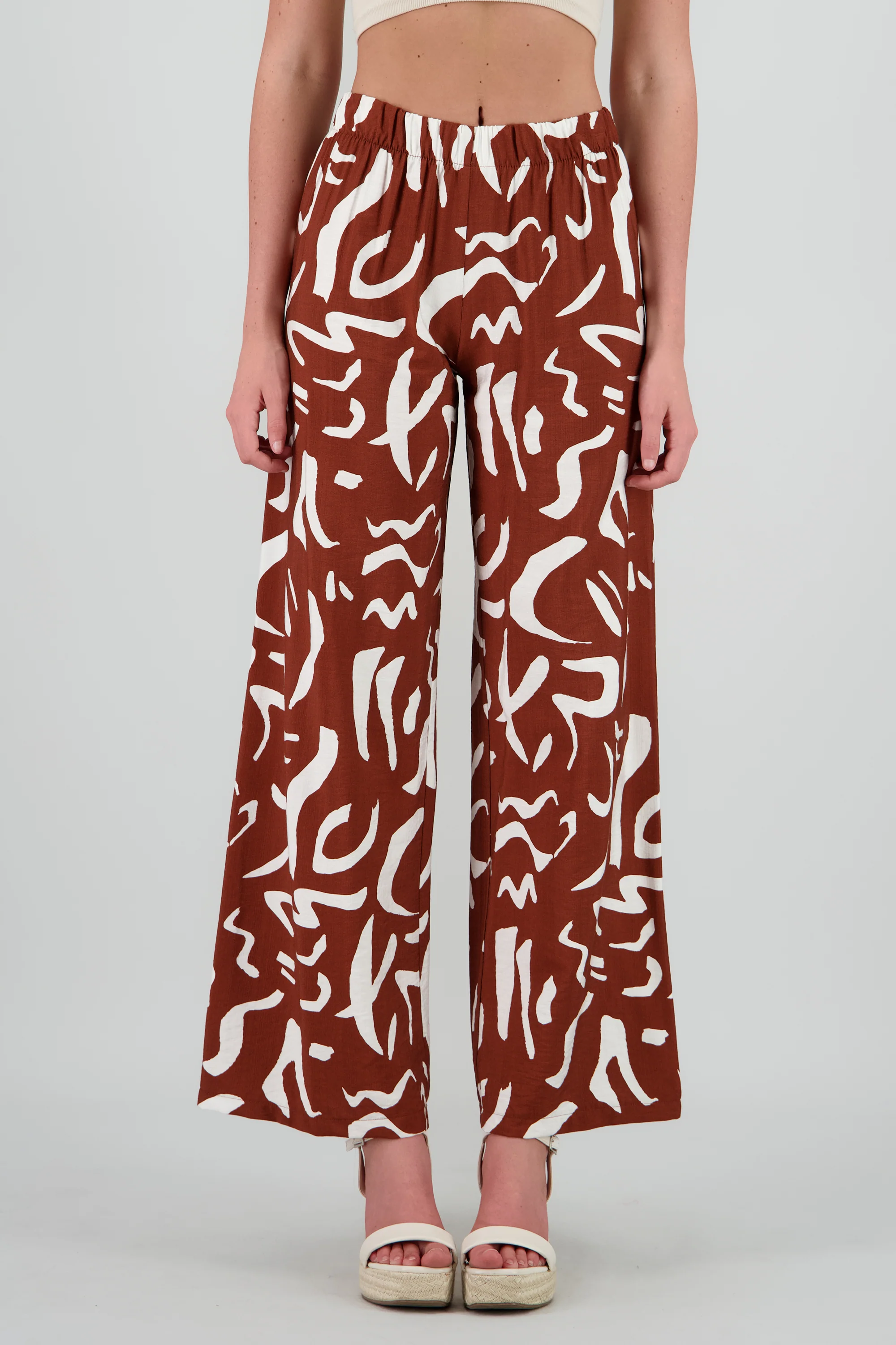 Pantalon fluido detalle estampado - Image 2