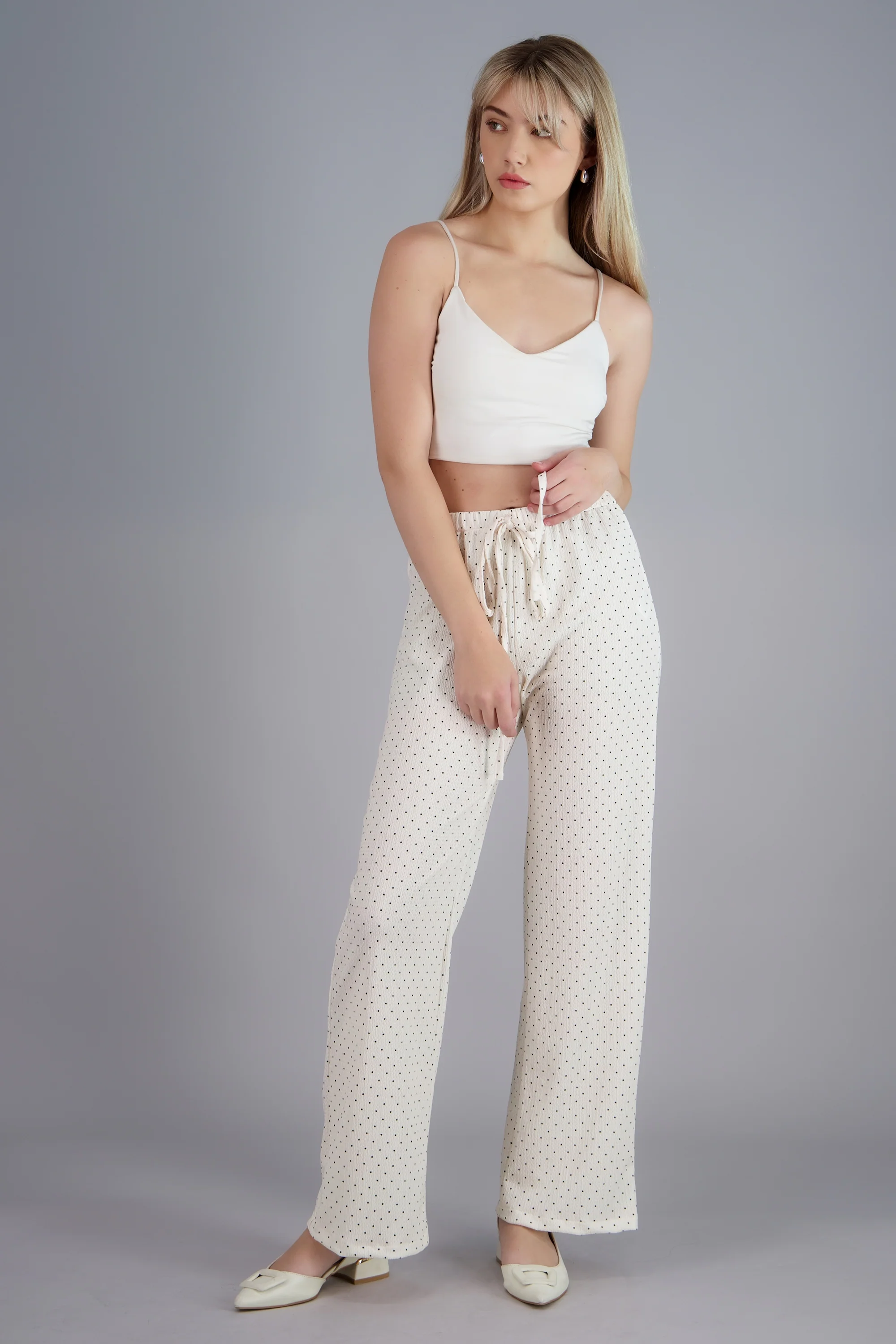 Pantalon fluido polka dots - Image 2