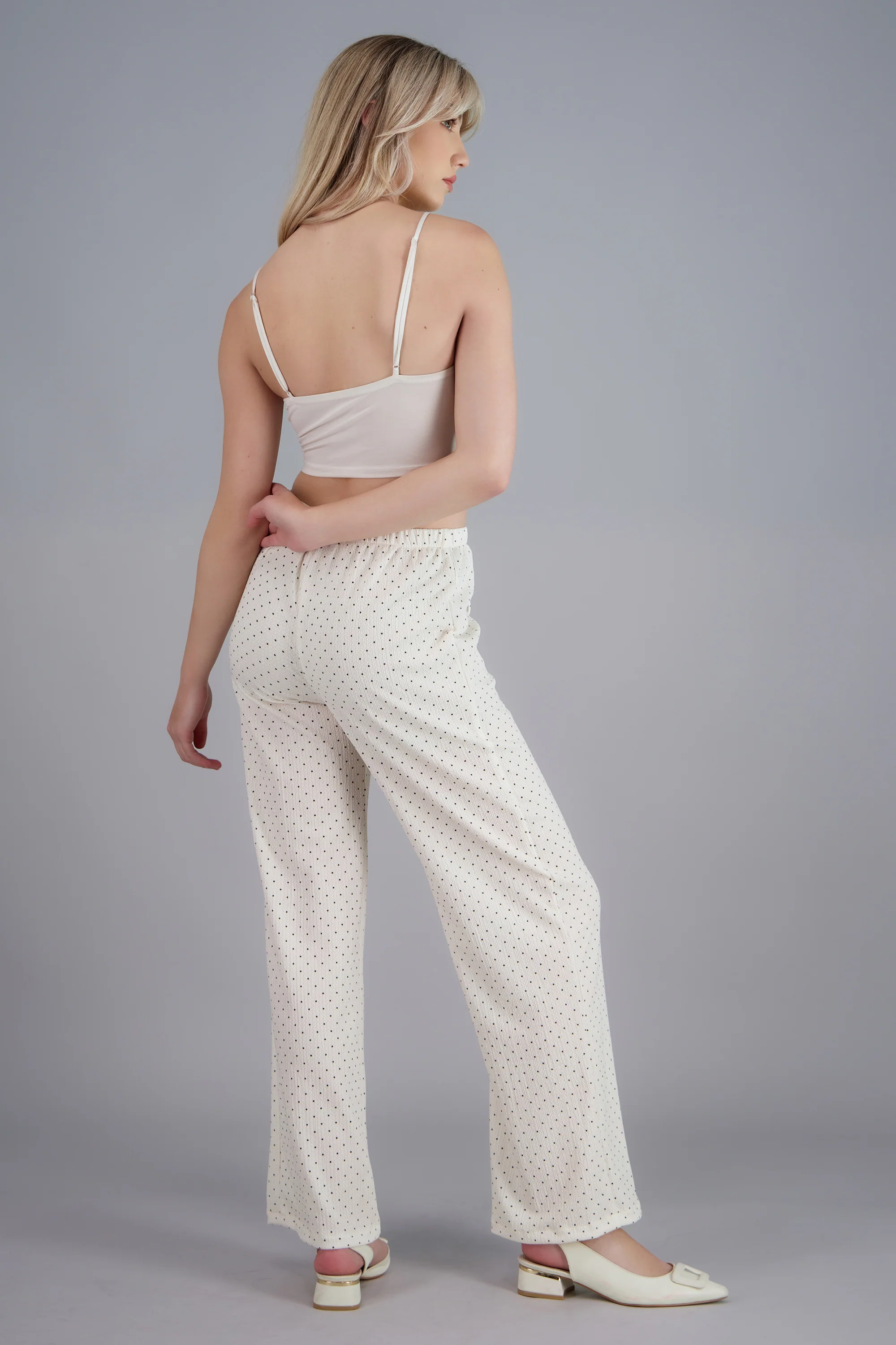 Pantalon fluido polka dots - Image 4