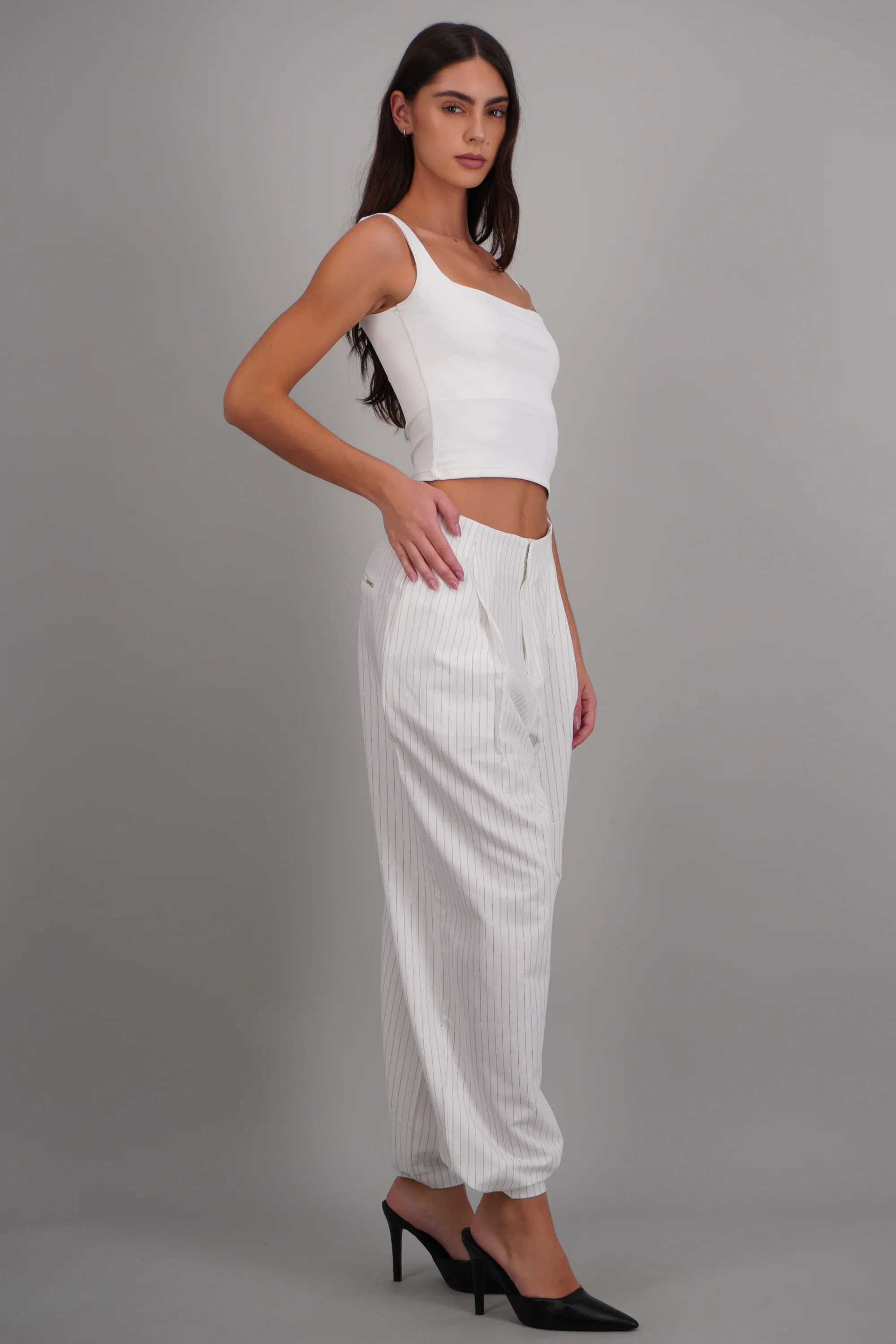 Pantalon globo de vestir rayas - Image 2