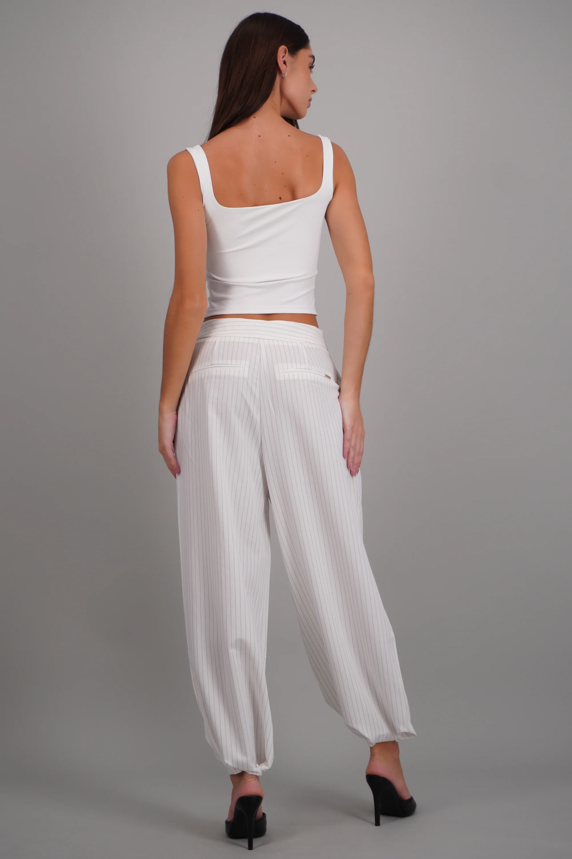 Pantalon globo de vestir rayas - Image 4