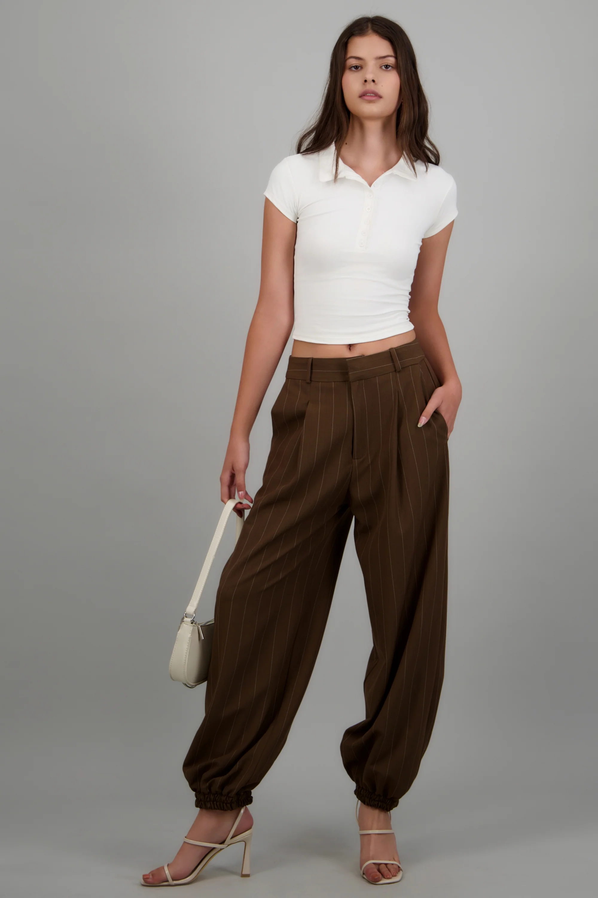 Pantalon globo de vestir rayas - Image 2