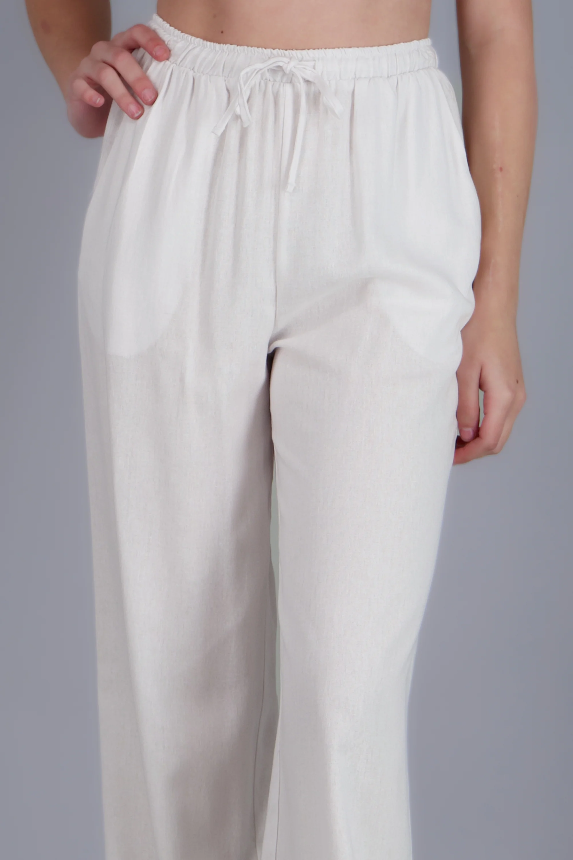 Pantalon jareta tipo lino - Image 5