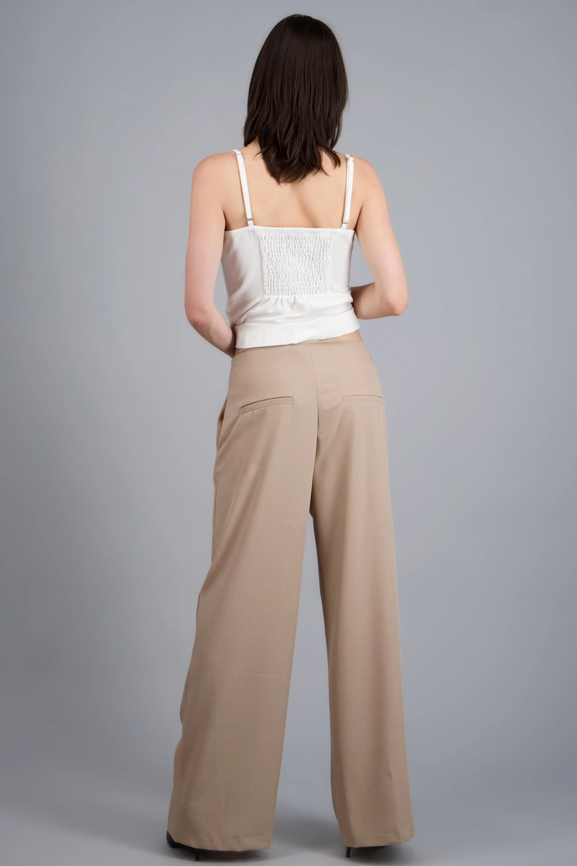 Pantalon liso detalle costura - Image 4