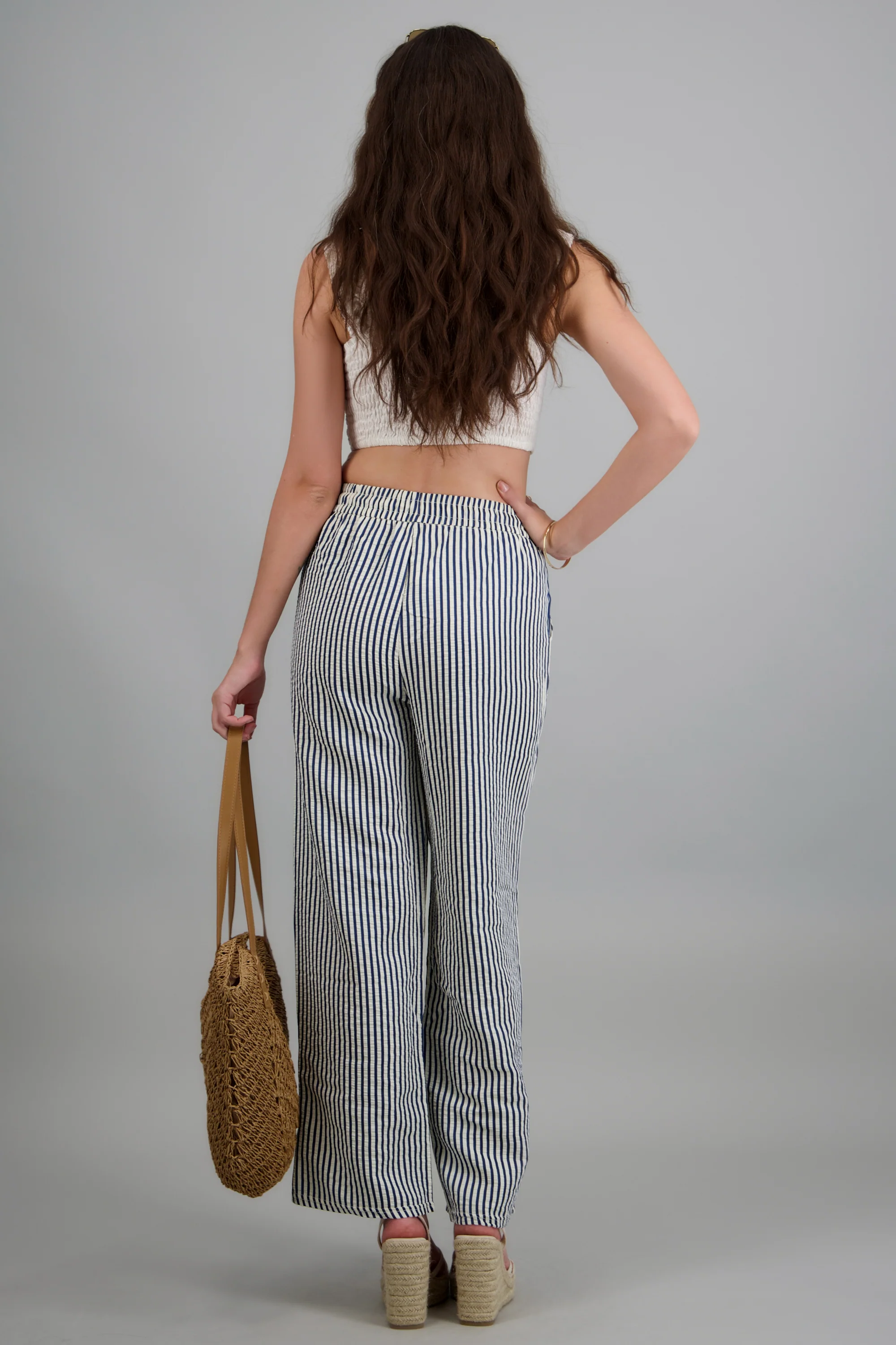 Pantalon rayas con jareta - Image 4