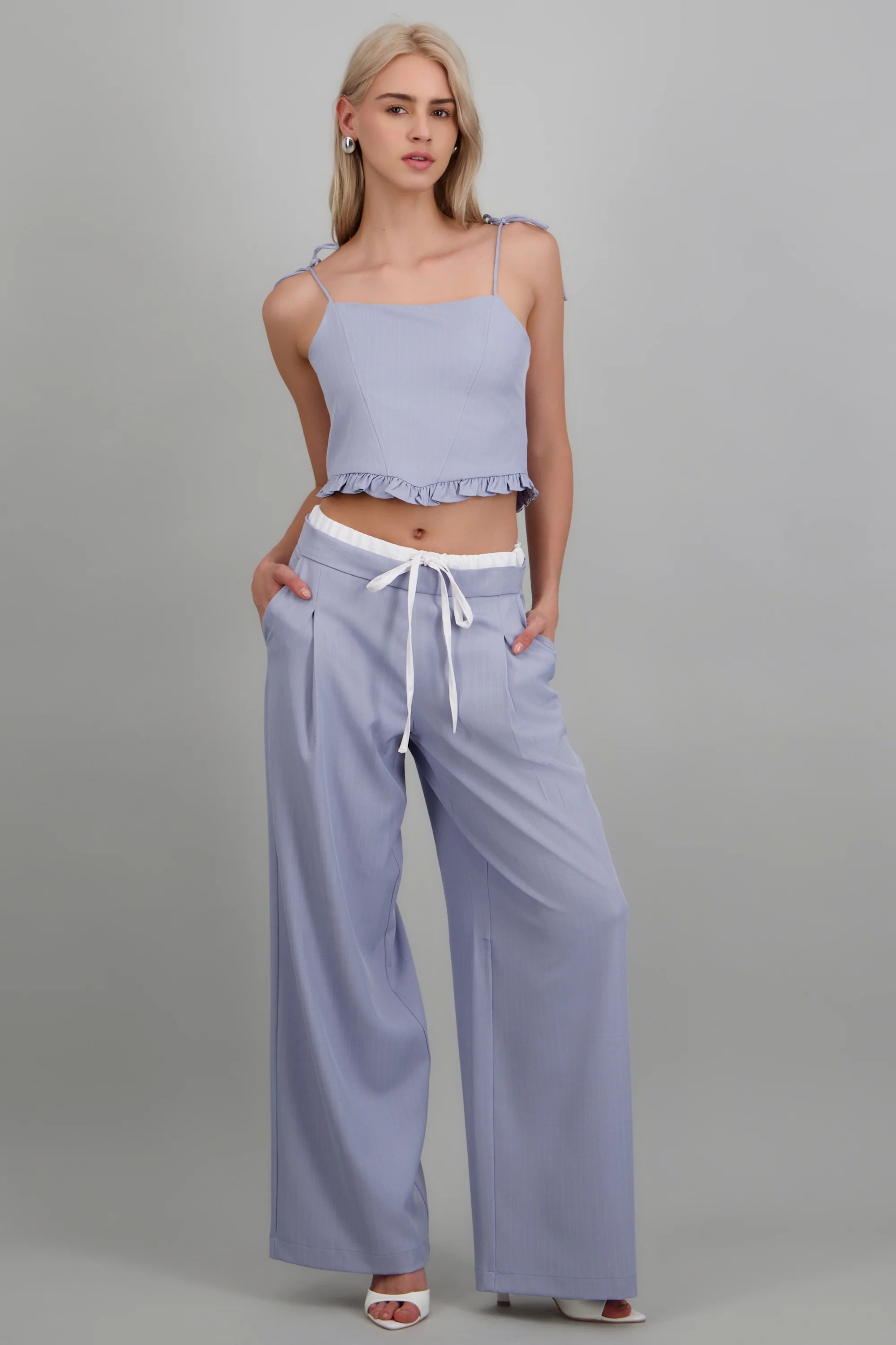 pantalon rayas detalle pretina