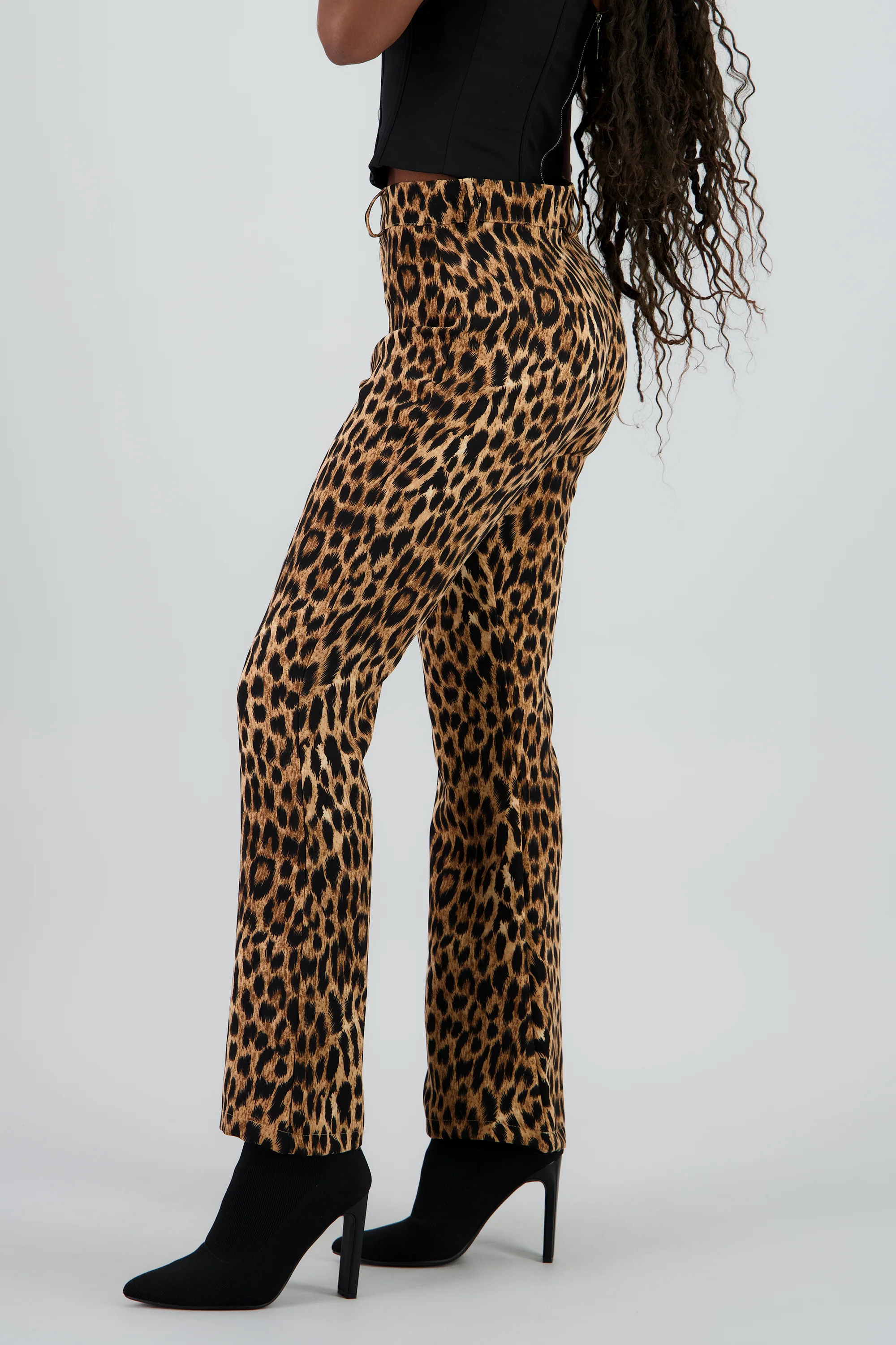 Pantalon recto animal print - Image 3