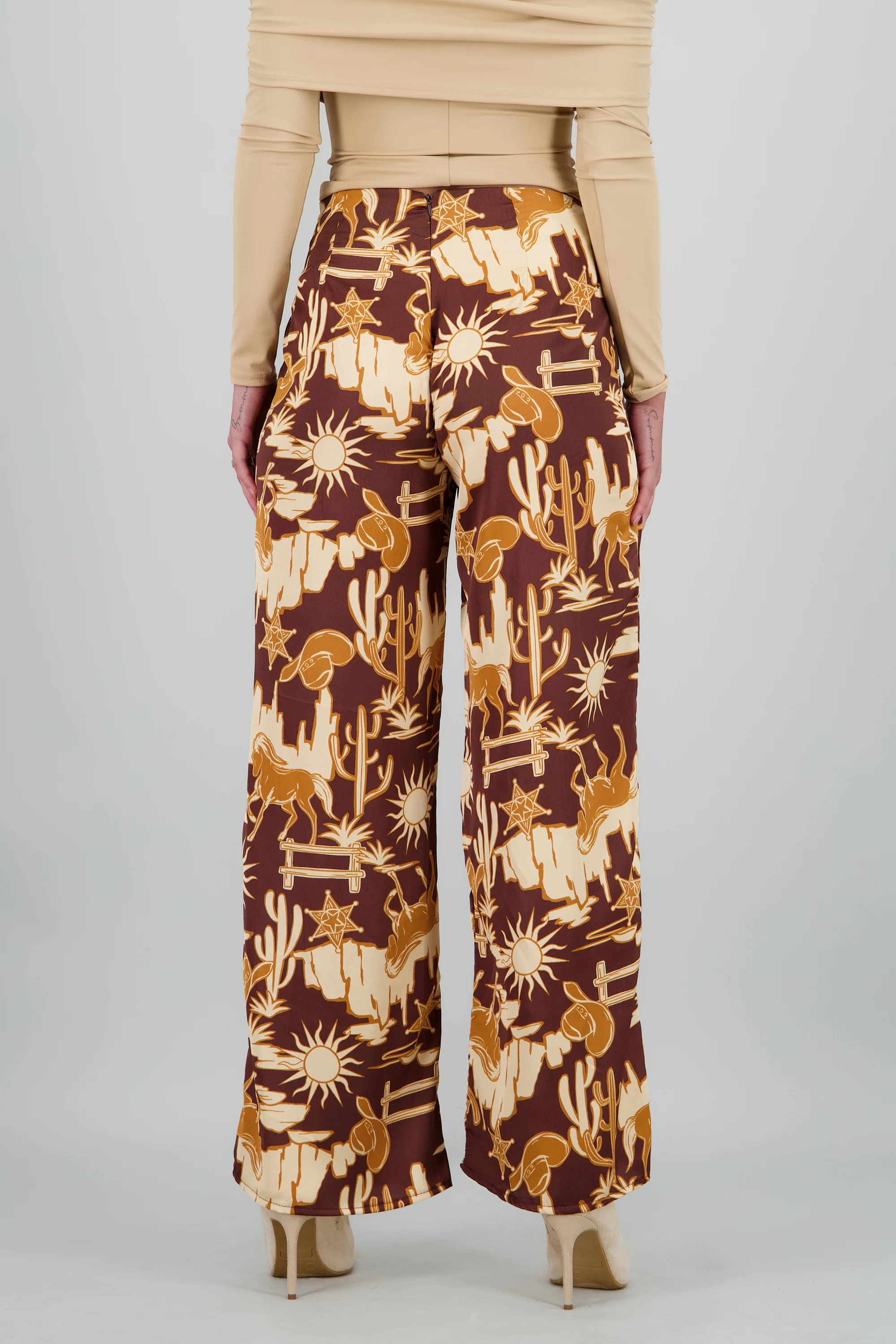 Pantalon recto cowboy print - Image 4