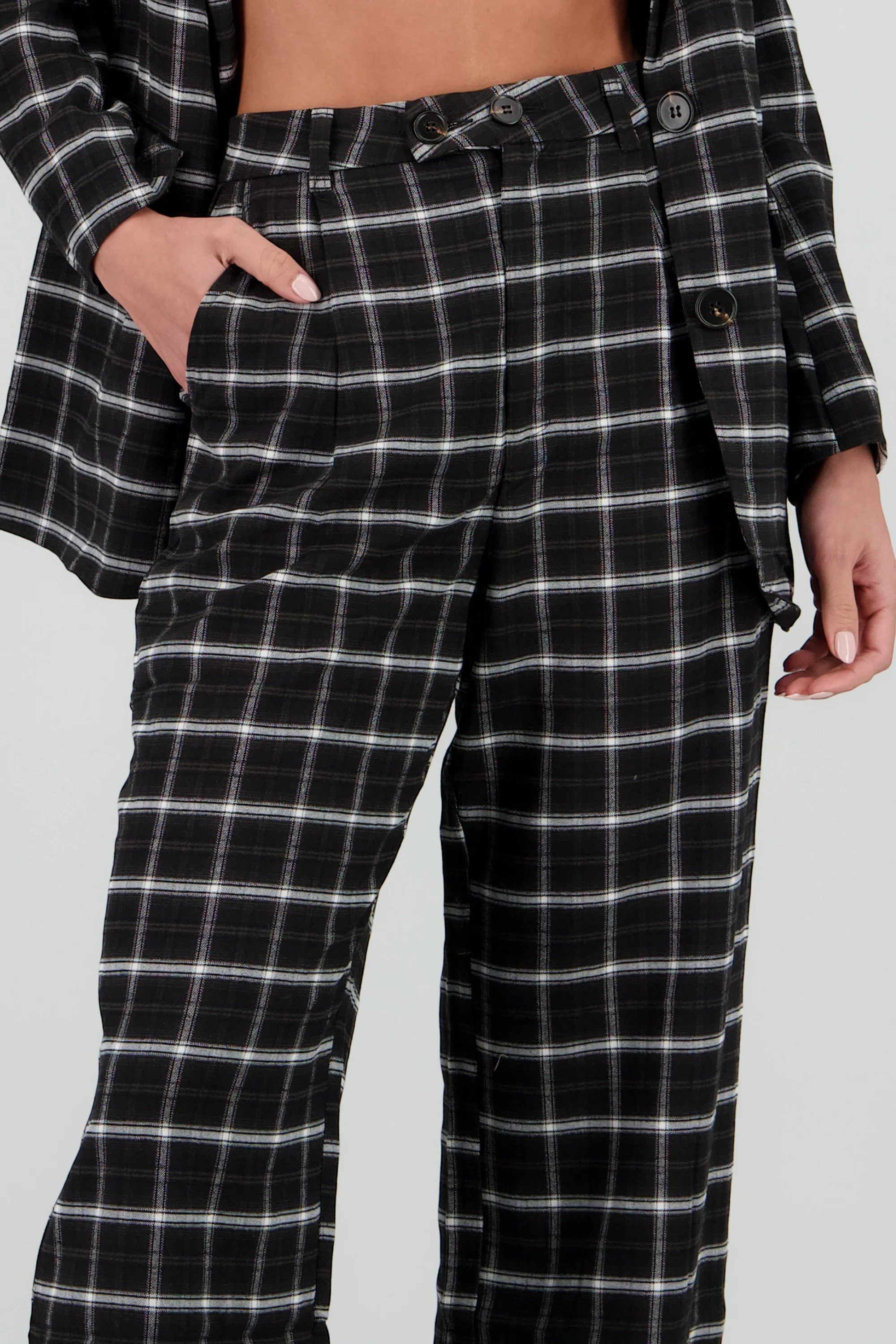 Pantalon recto cuadros - Image 5