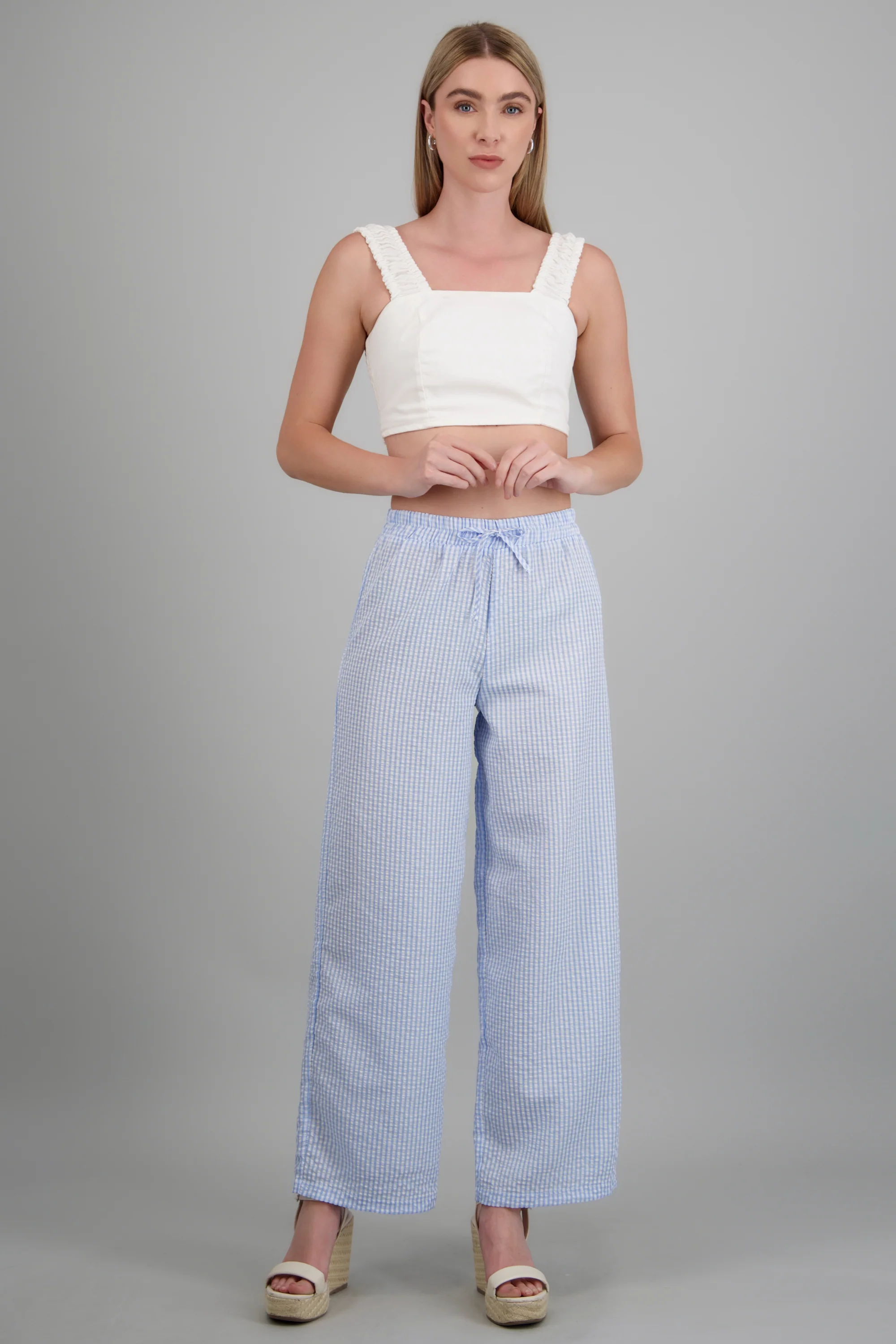 Pantalon recto detalle moño
