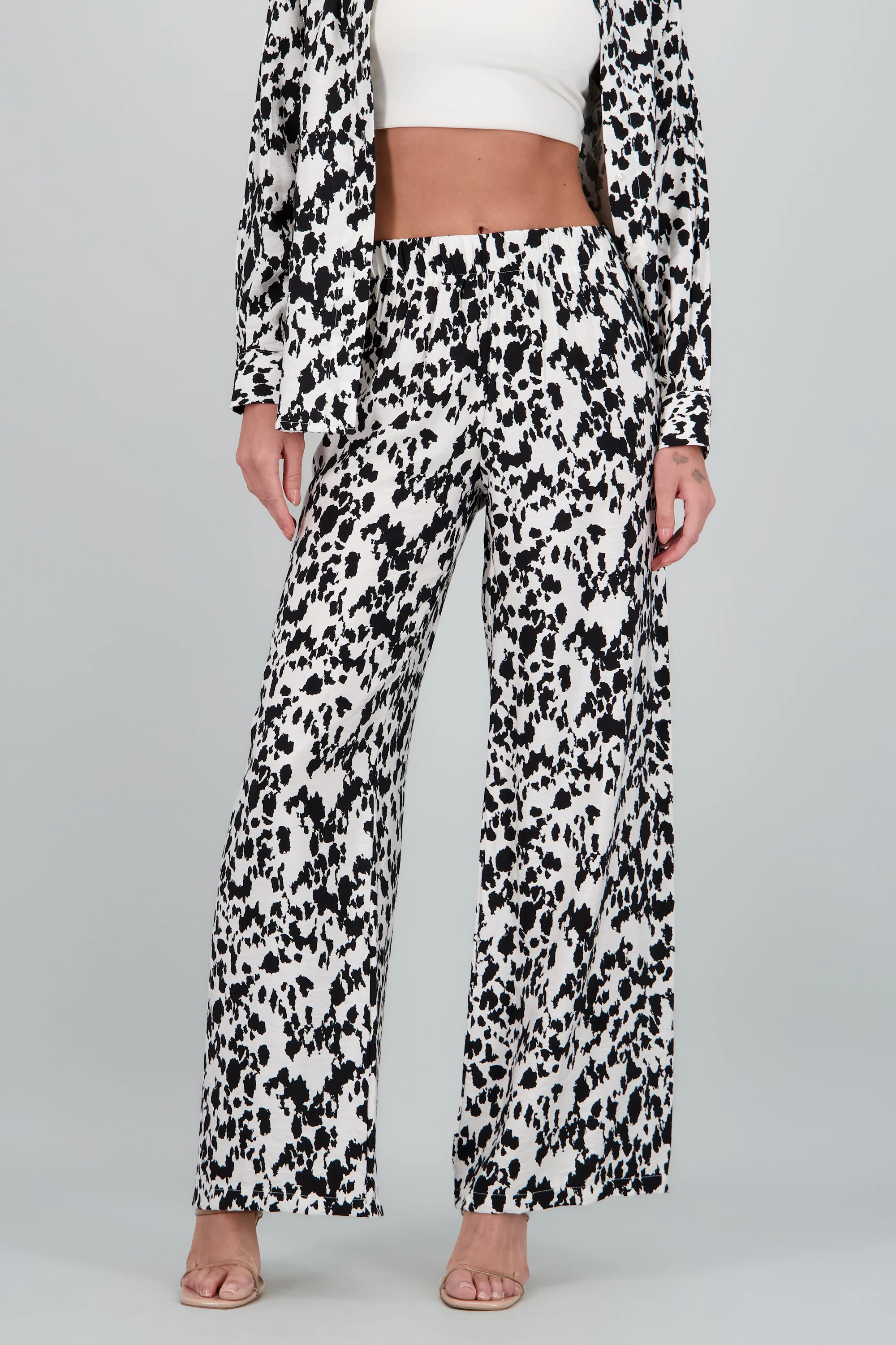 Pantalon recto estampado manchas - Image 2