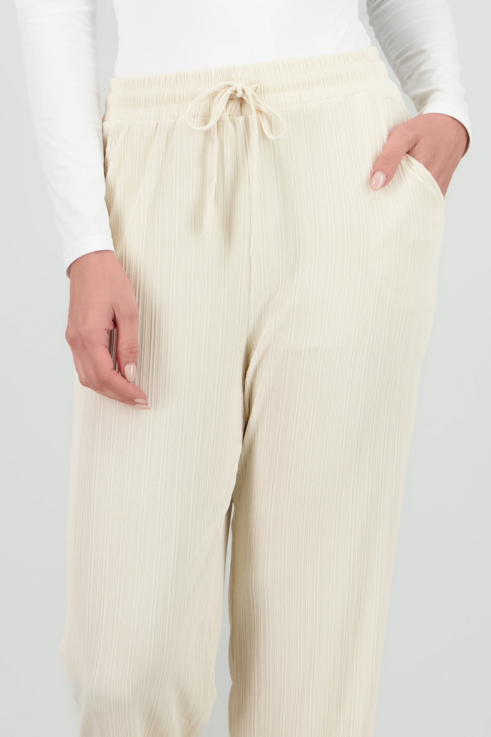 Pantalon straight rib textura - Image 5