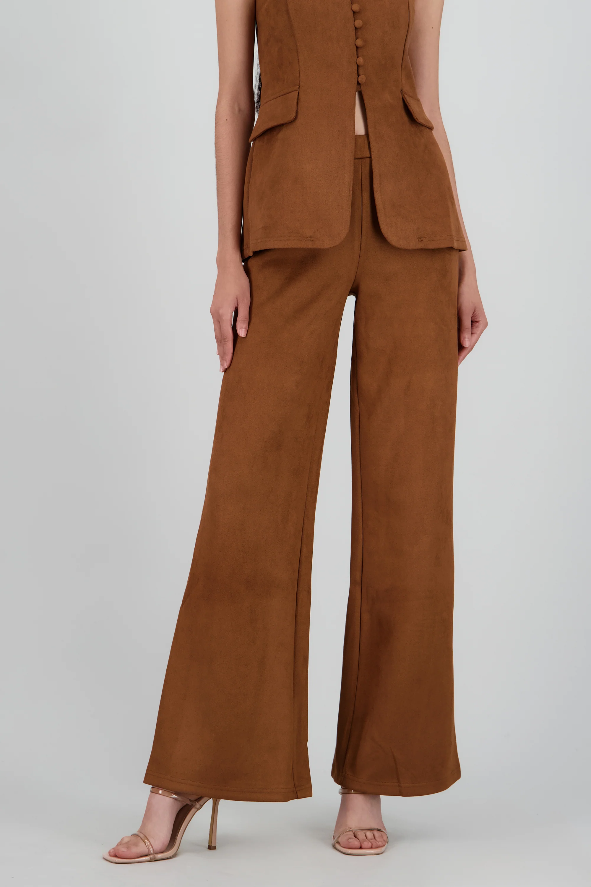 Pantalon suede recto - Image 2