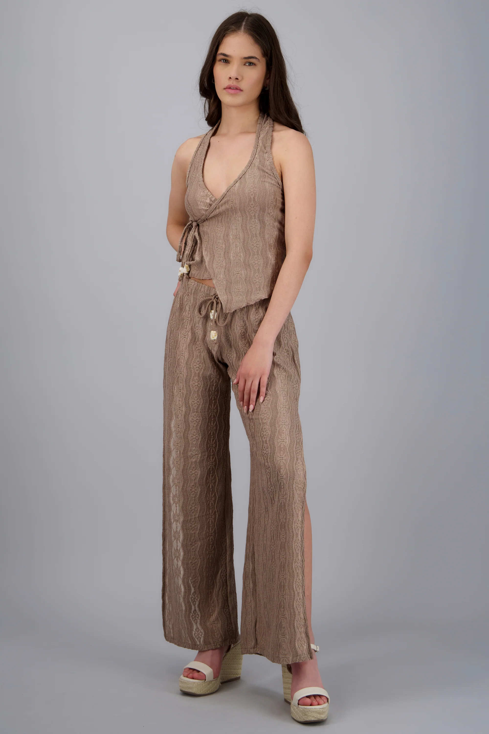Pantalon textura cuenta jaretas - Image 3