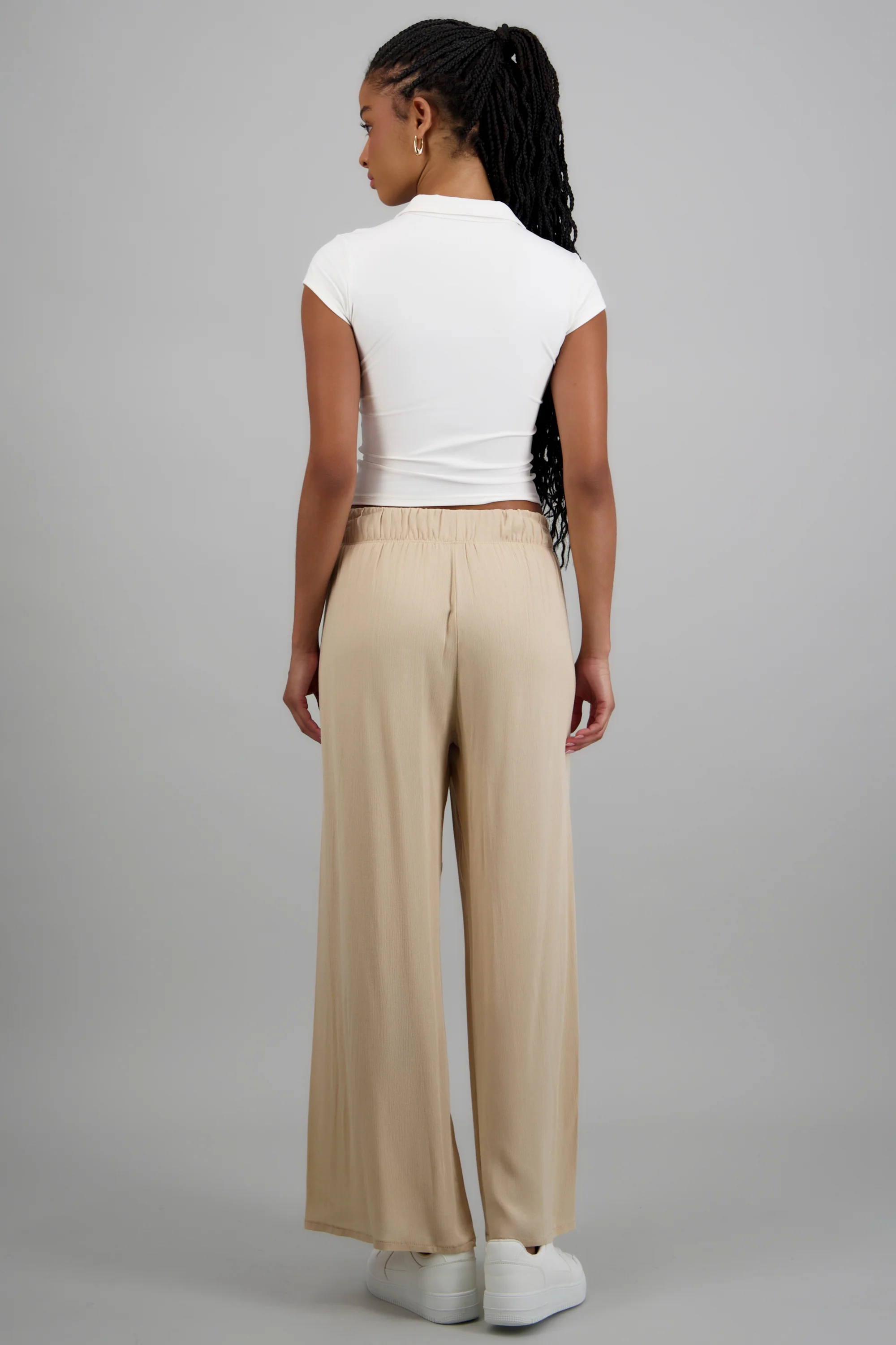Pantalón wide leg cintura elástica - Image 4