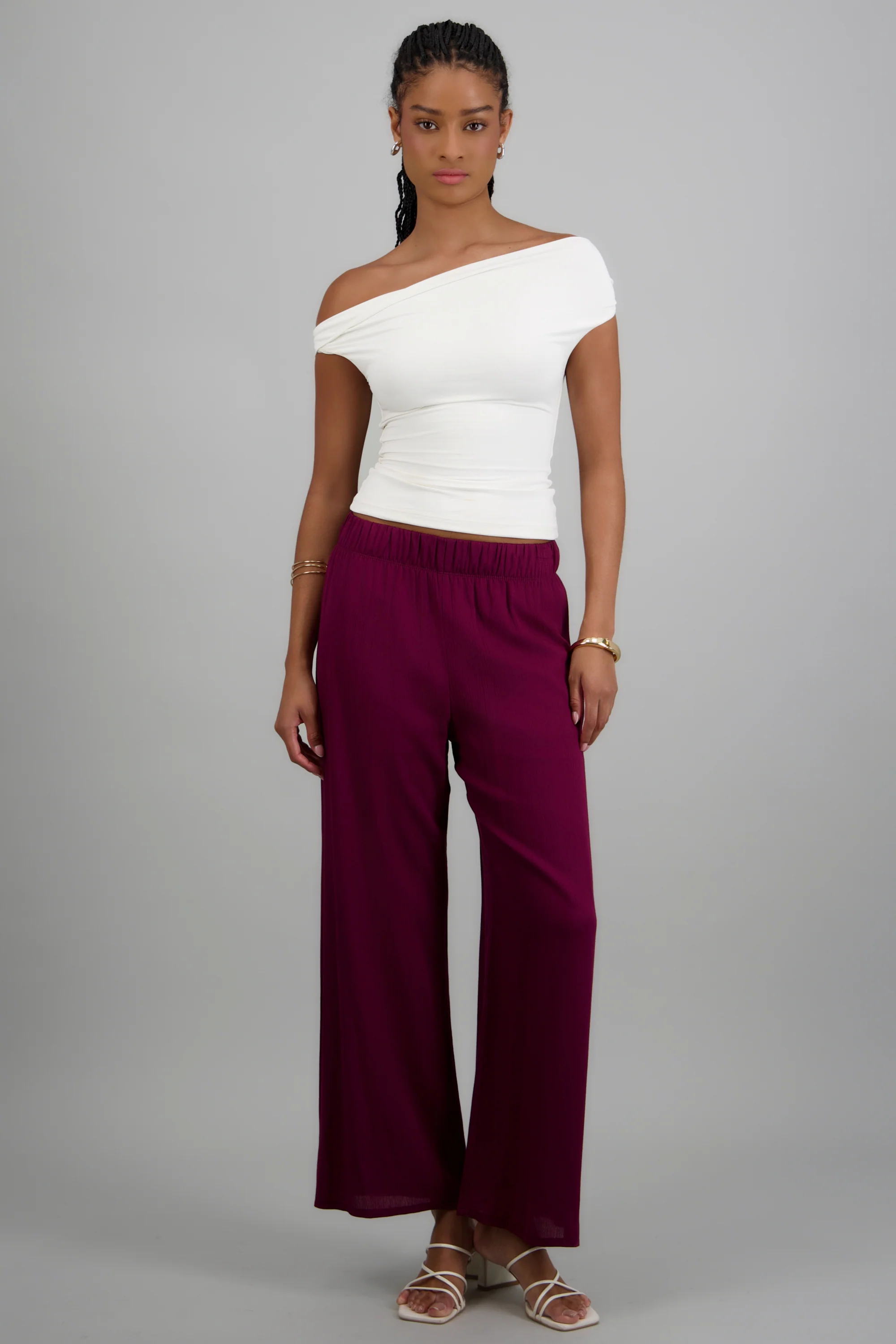 Pantalón wide leg cintura elástica - Image 3