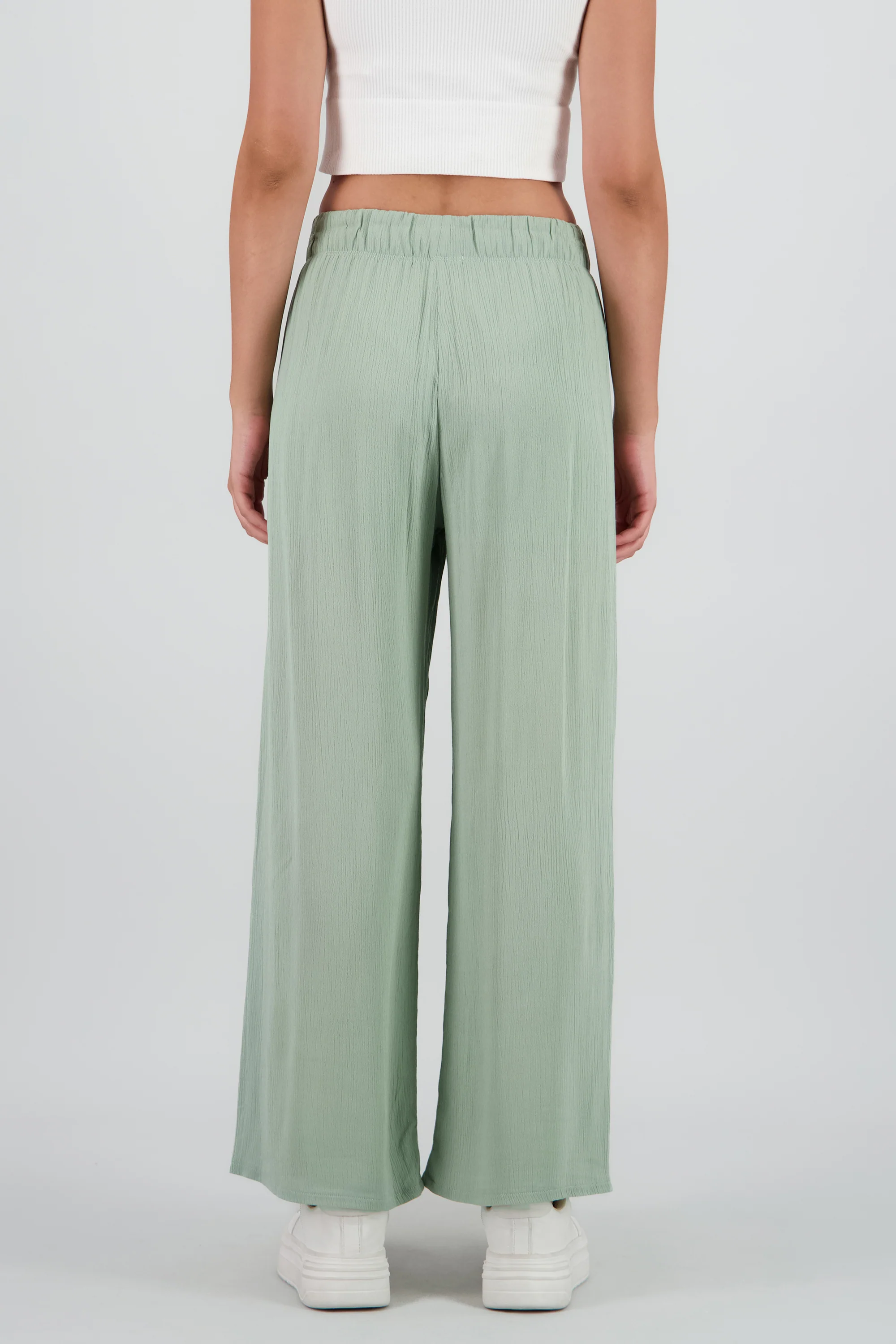 Pantalón Wide Leg Cintura Elástico - Image 4