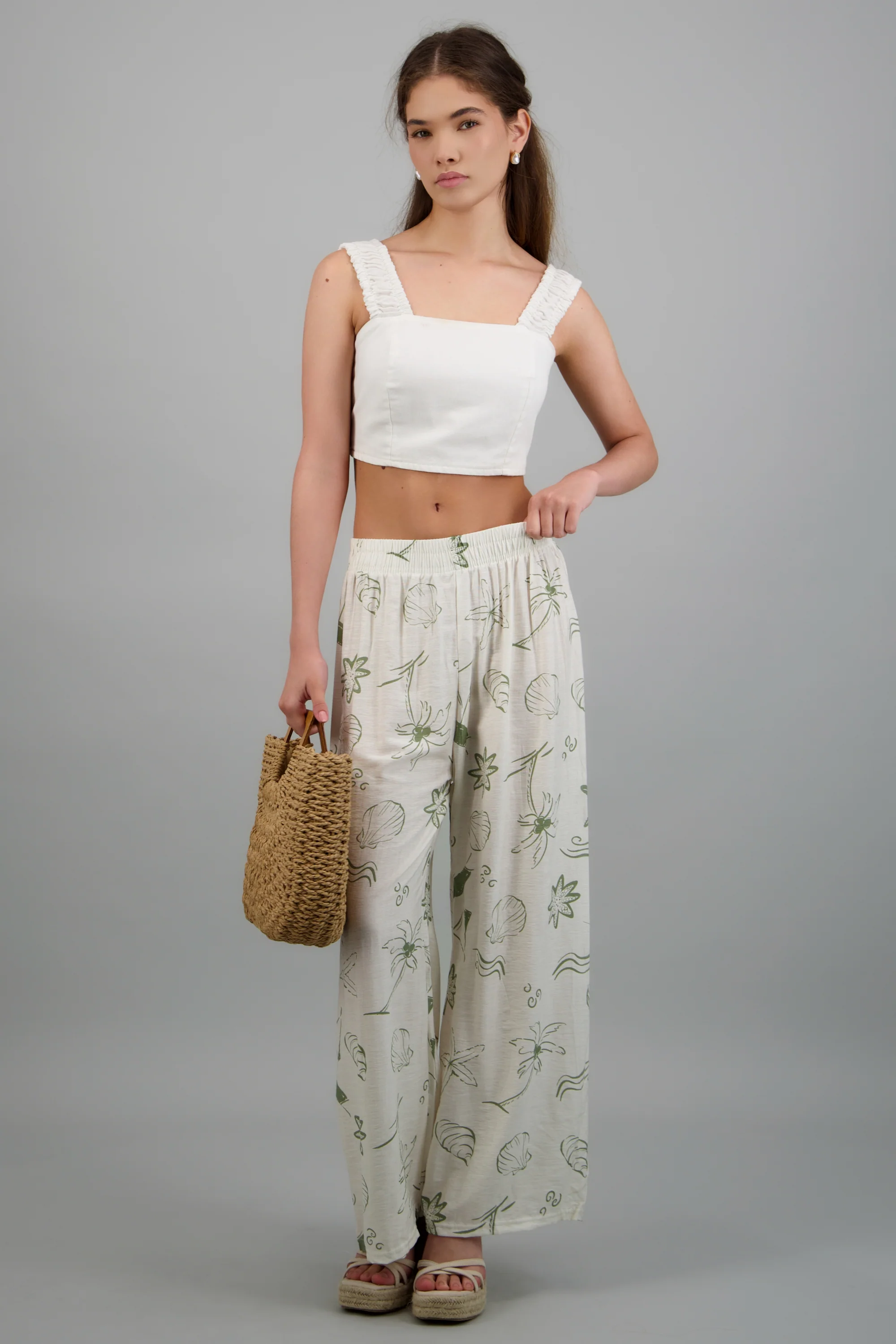 Pantalón wide leg de estampados marítimos - Image 3