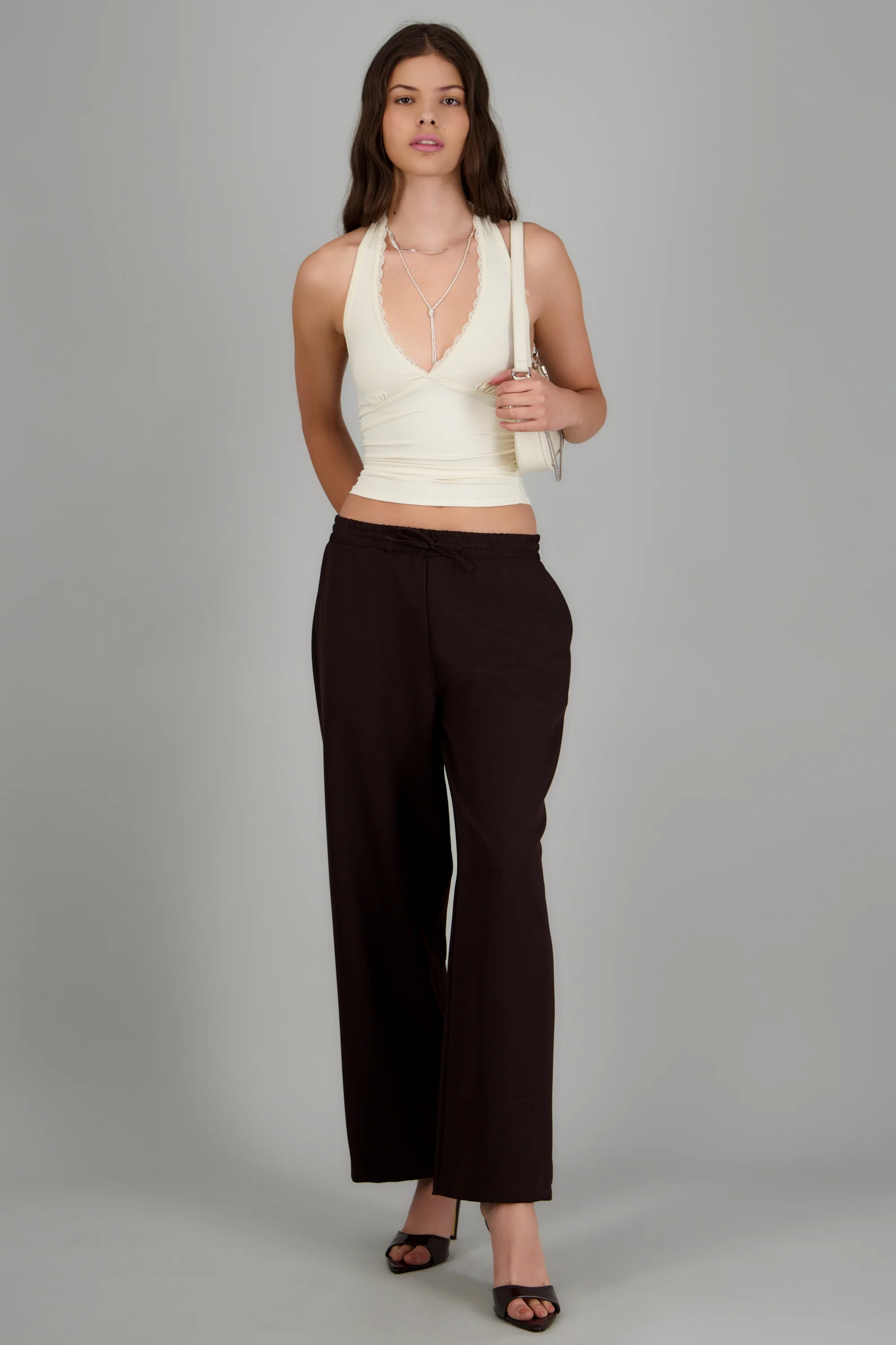 Pantalon wide leg detalle pretina - Image 3