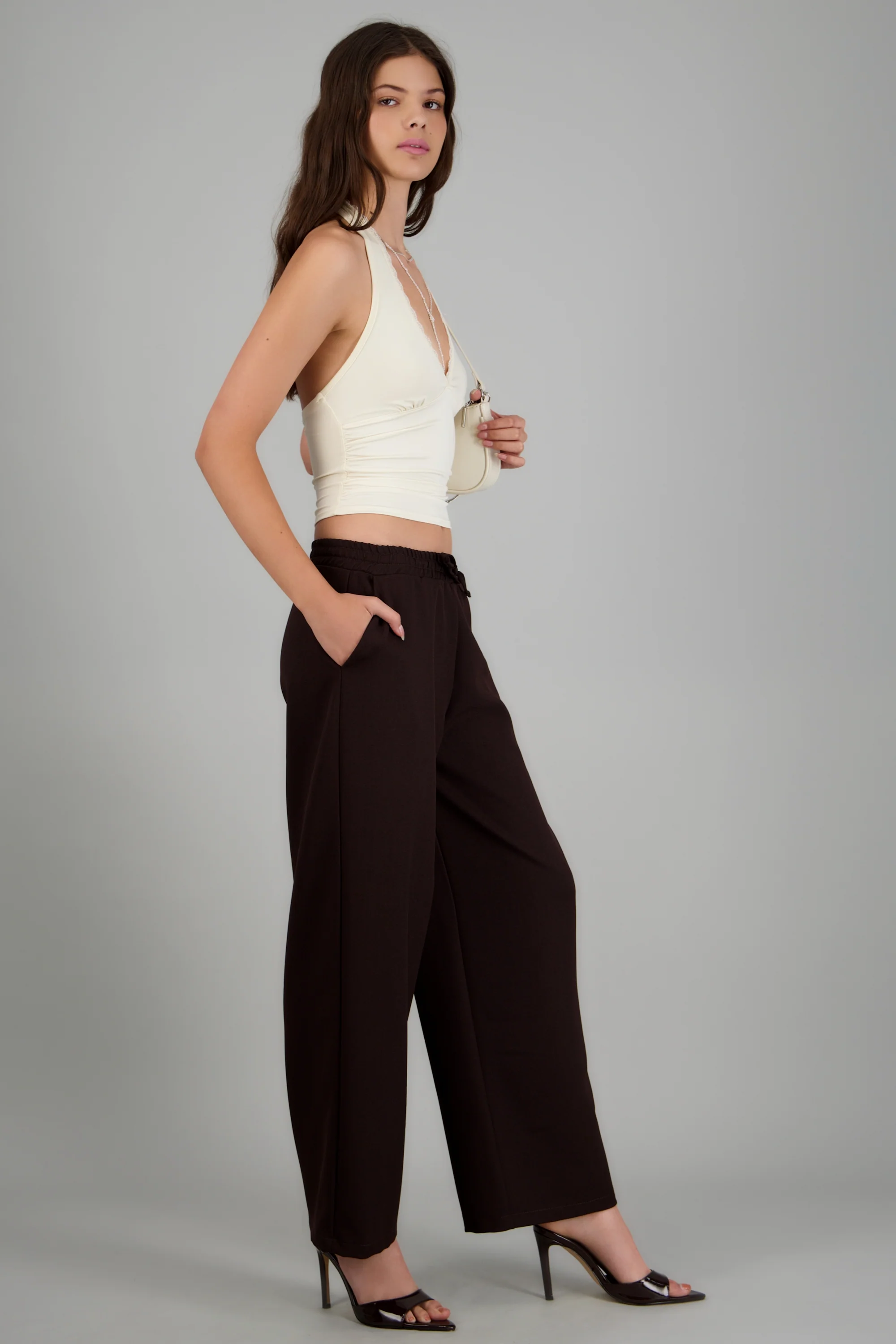Pantalon wide leg detalle pretina - Image 4