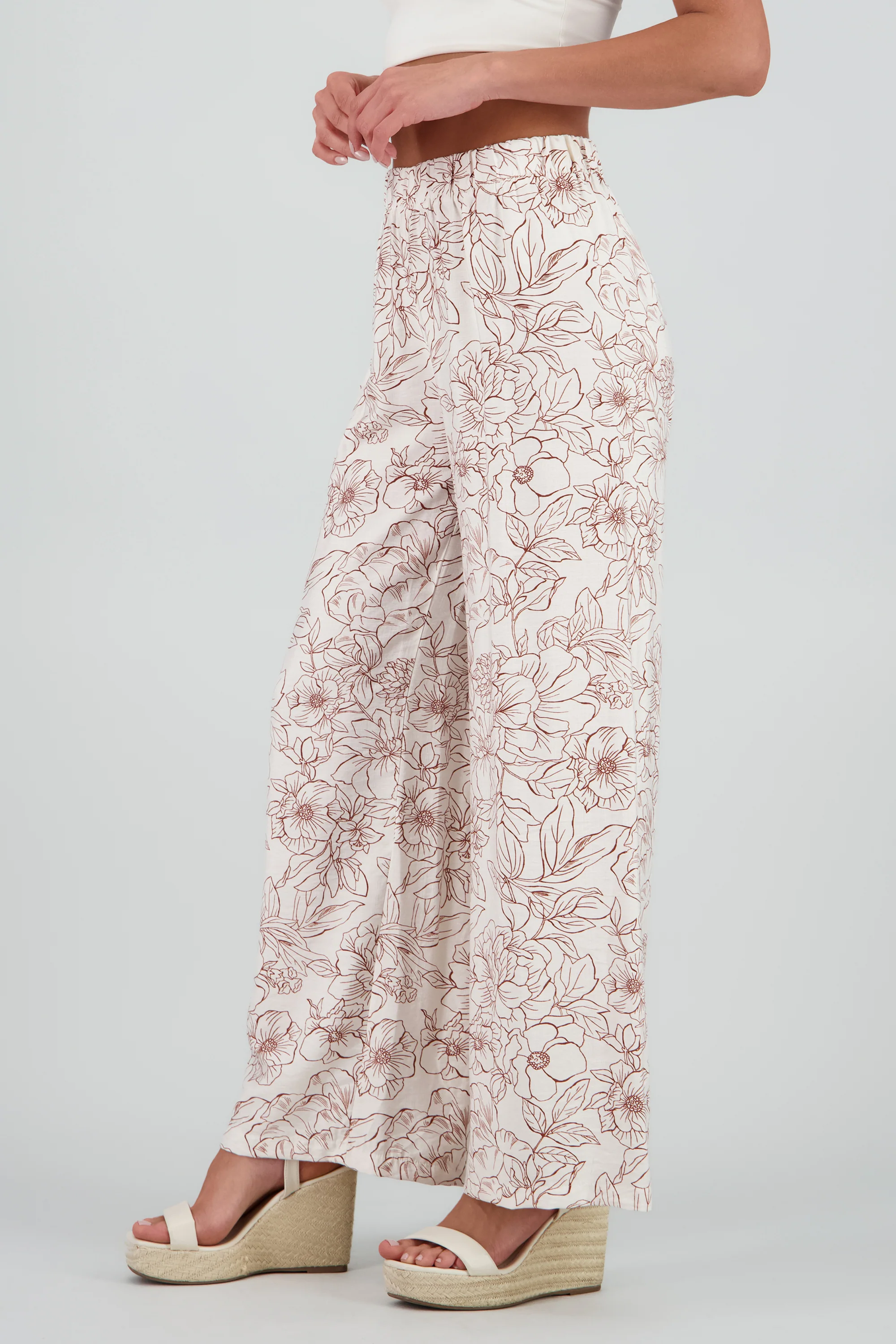 Pantalones amplio estampado flores - Image 3