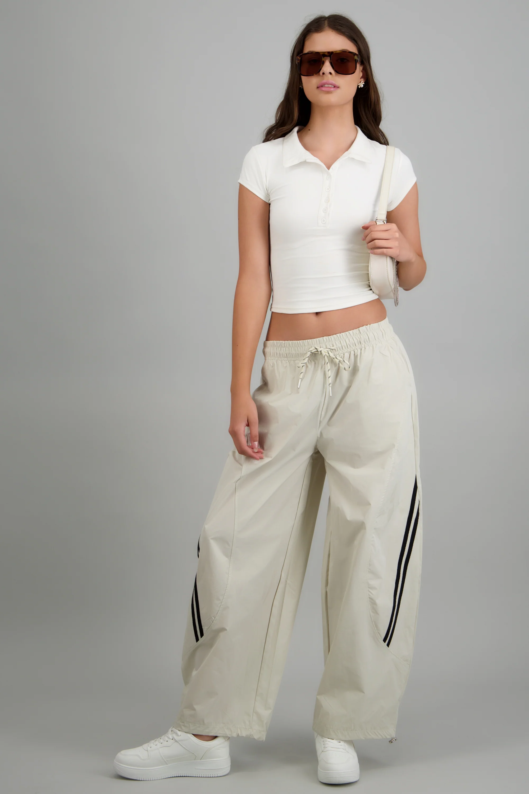 Pantalones rayas corte barrel - Image 2