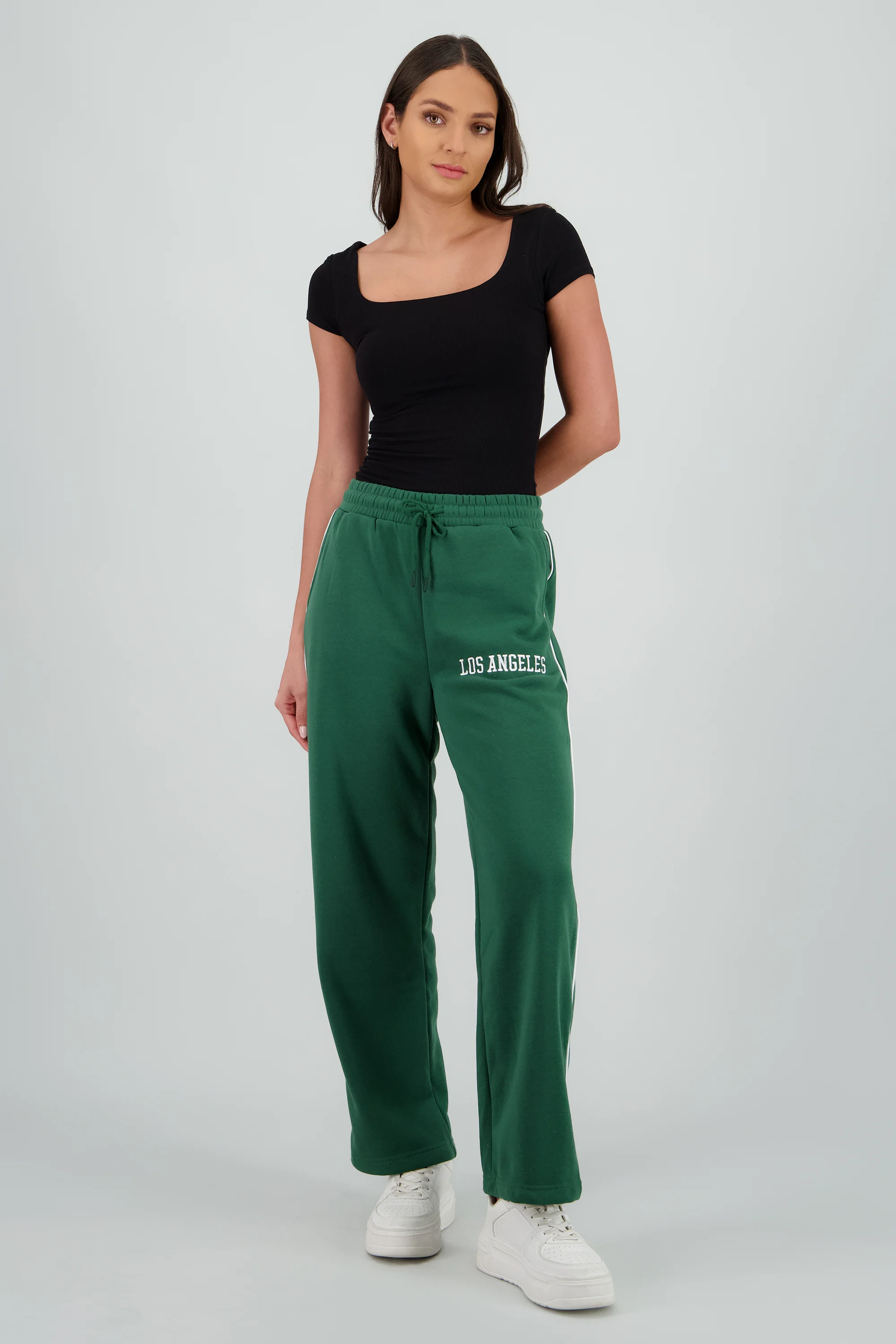 Pants lisos bordado LA
