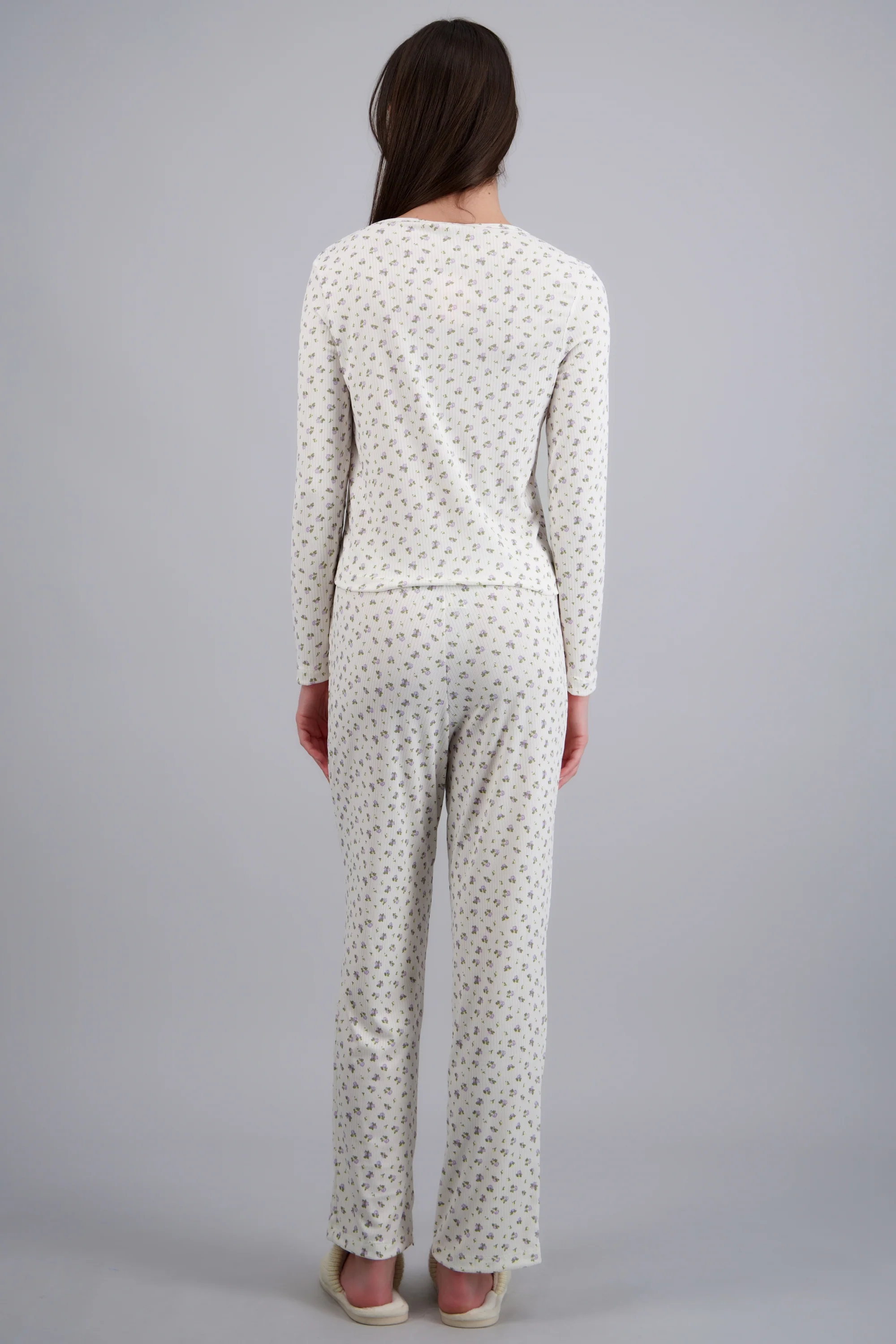 Pijama rib con estampado flores - Image 4