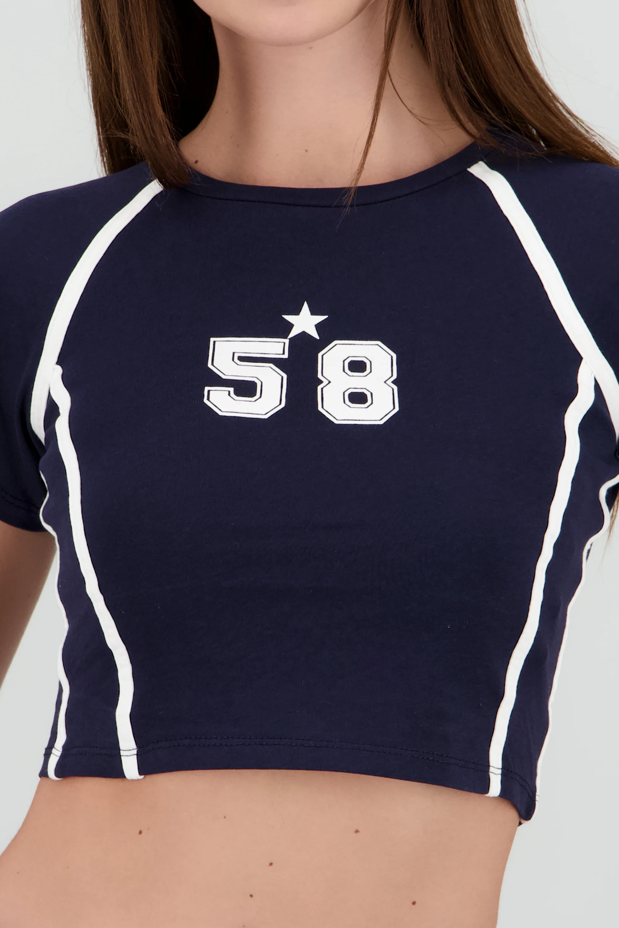 Playera contraste estampado - Image 5