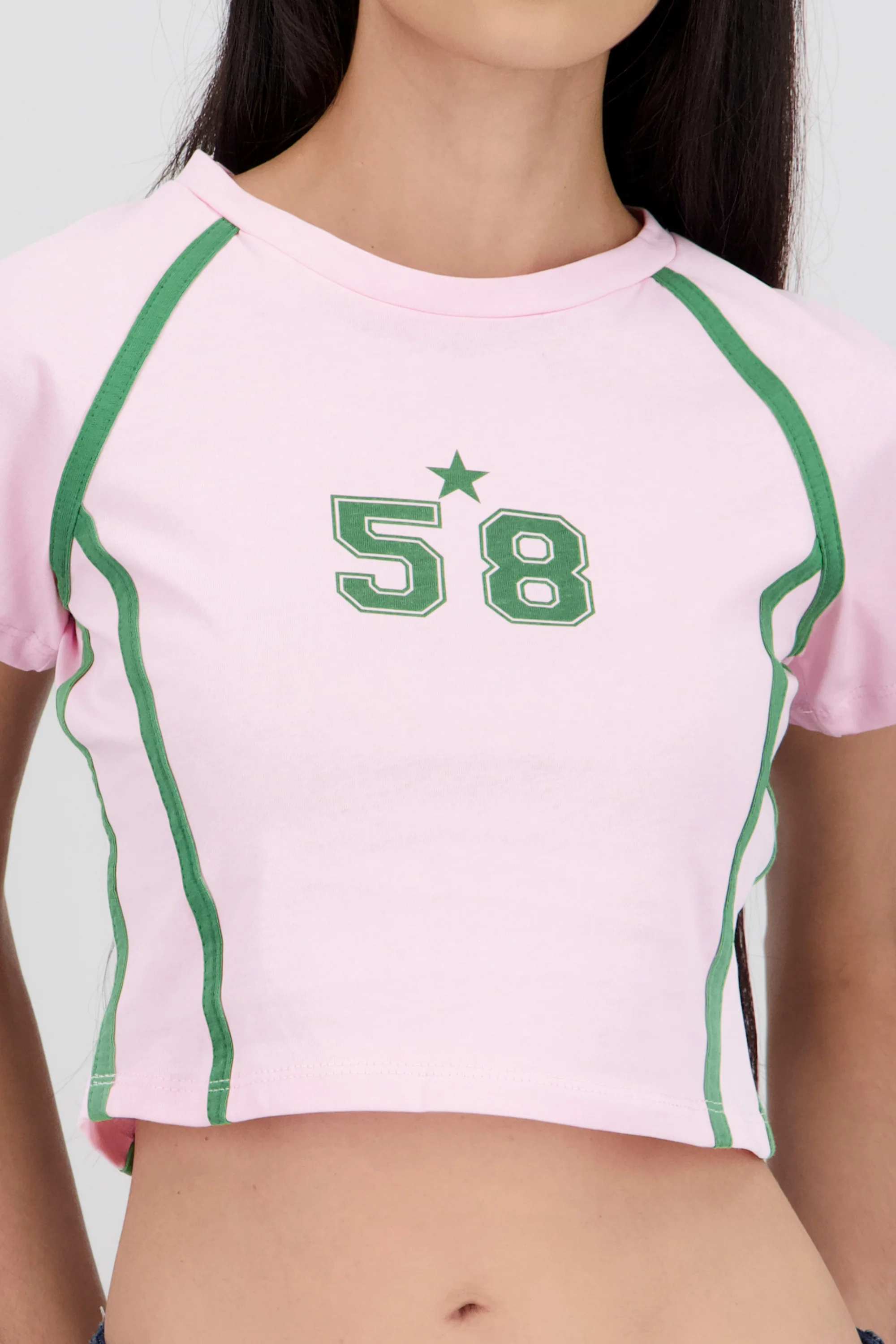Playera contraste estampado - Image 5