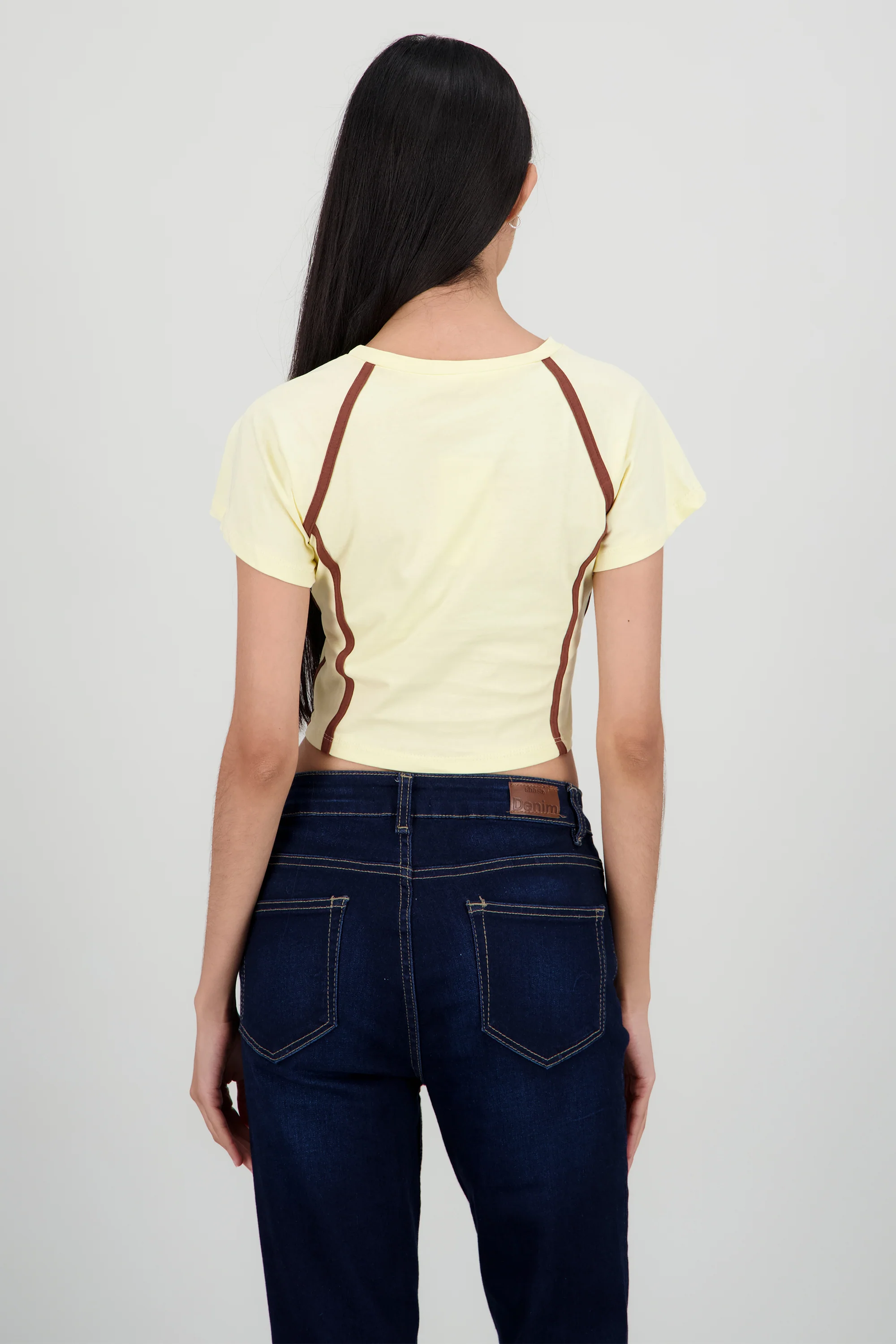 Playera contraste estampado - Image 4