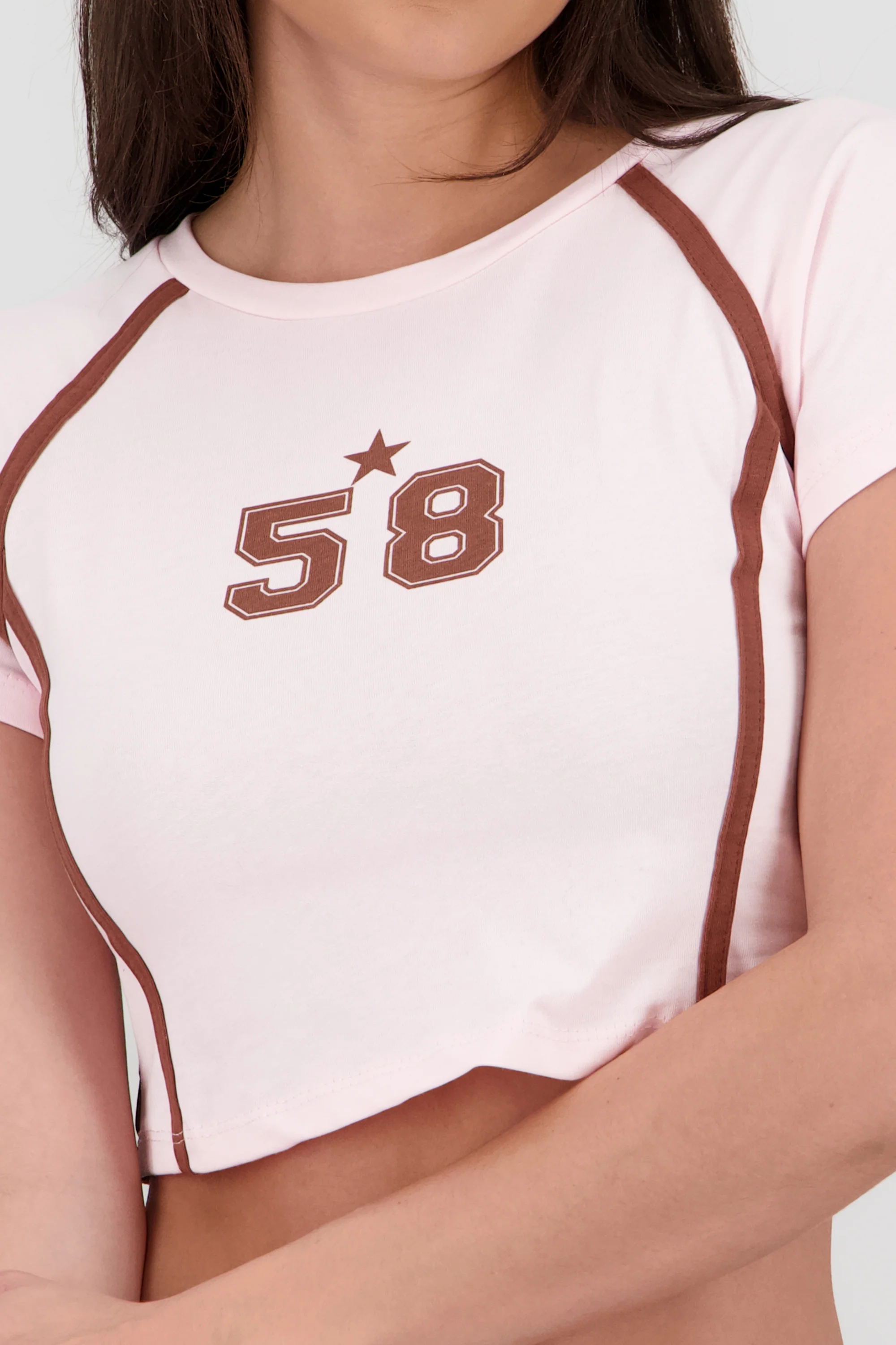 Playera contraste estampado - Image 5