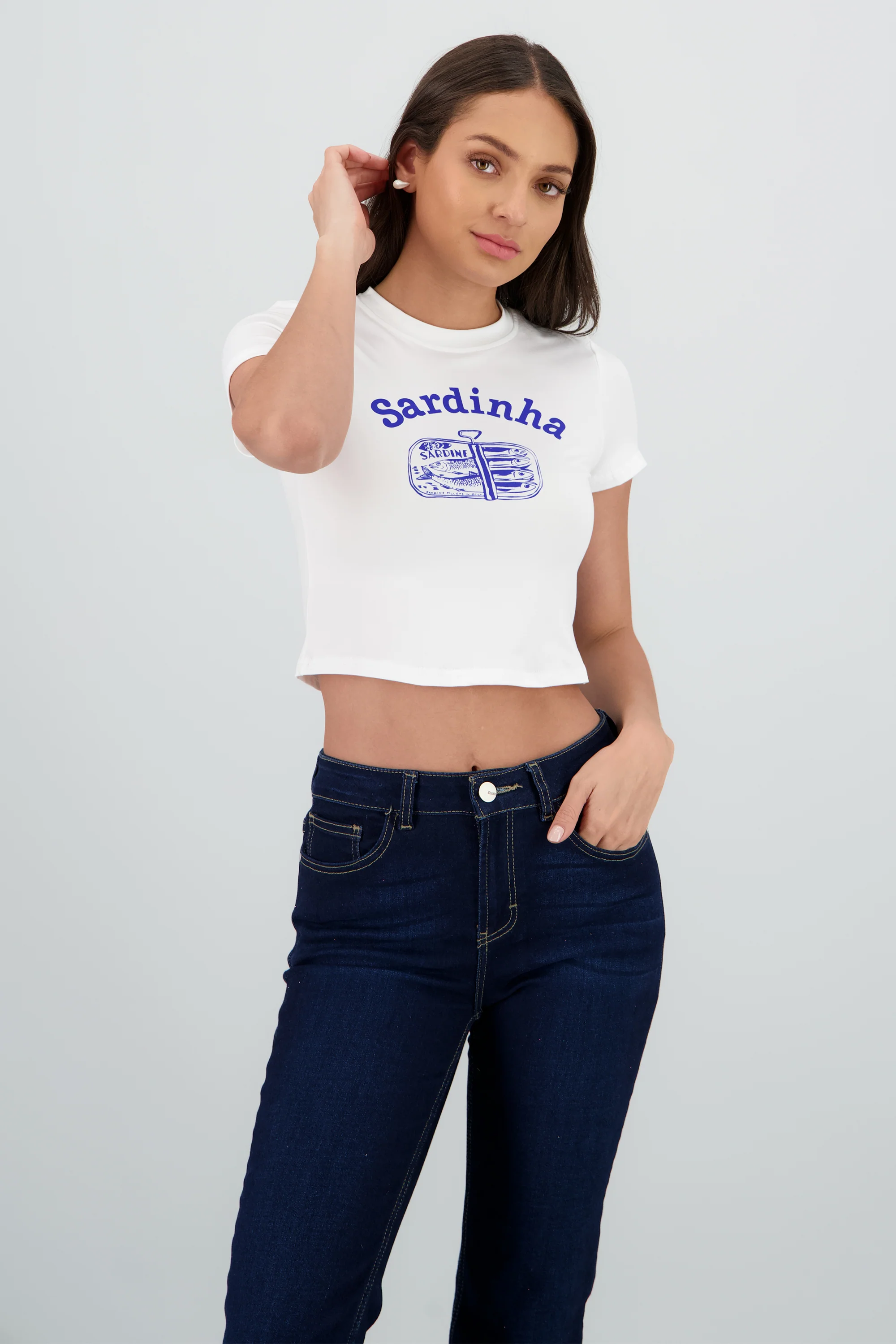 Playera corta sardinha tacto suave