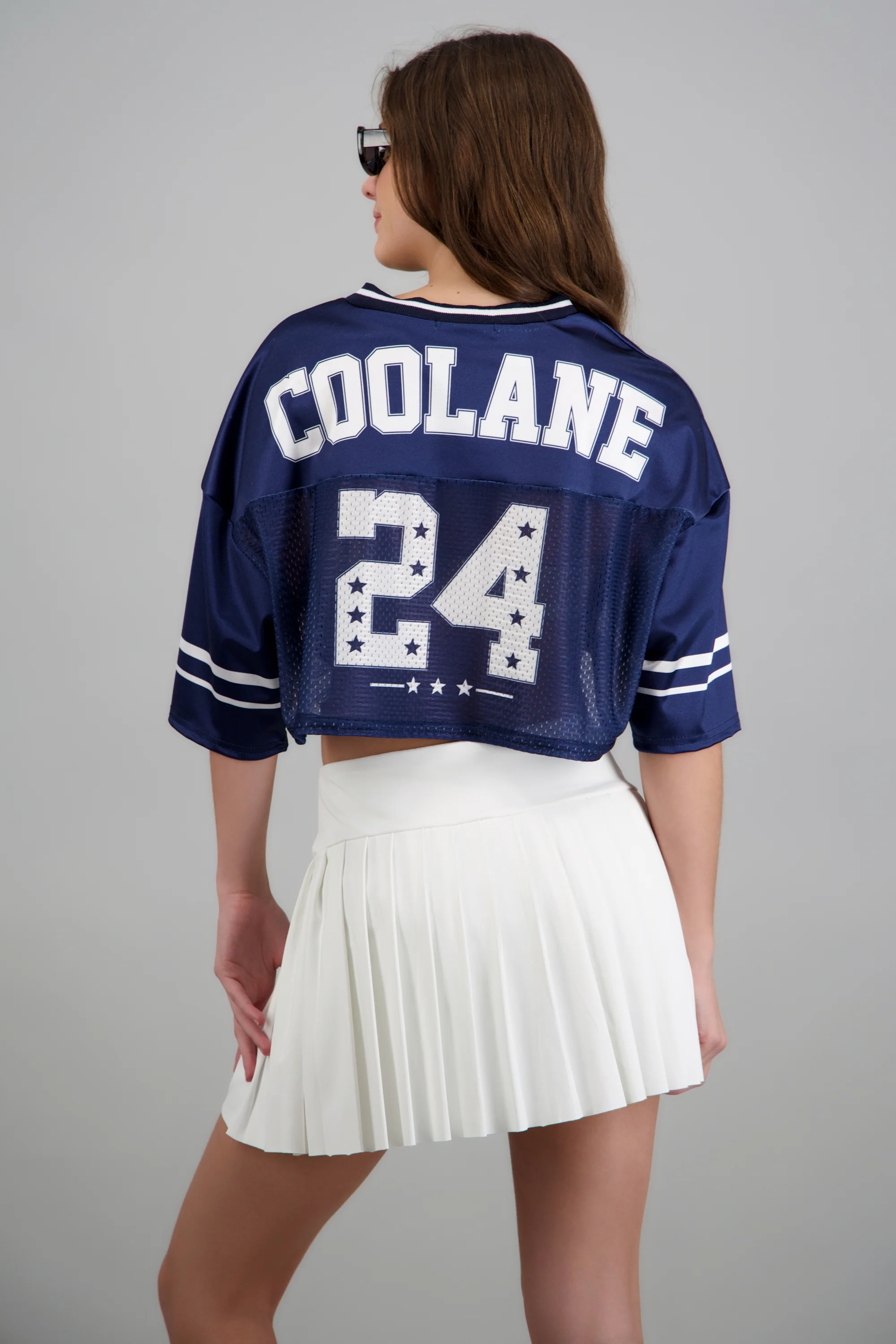 Playera crop deportiva estampada - Image 4