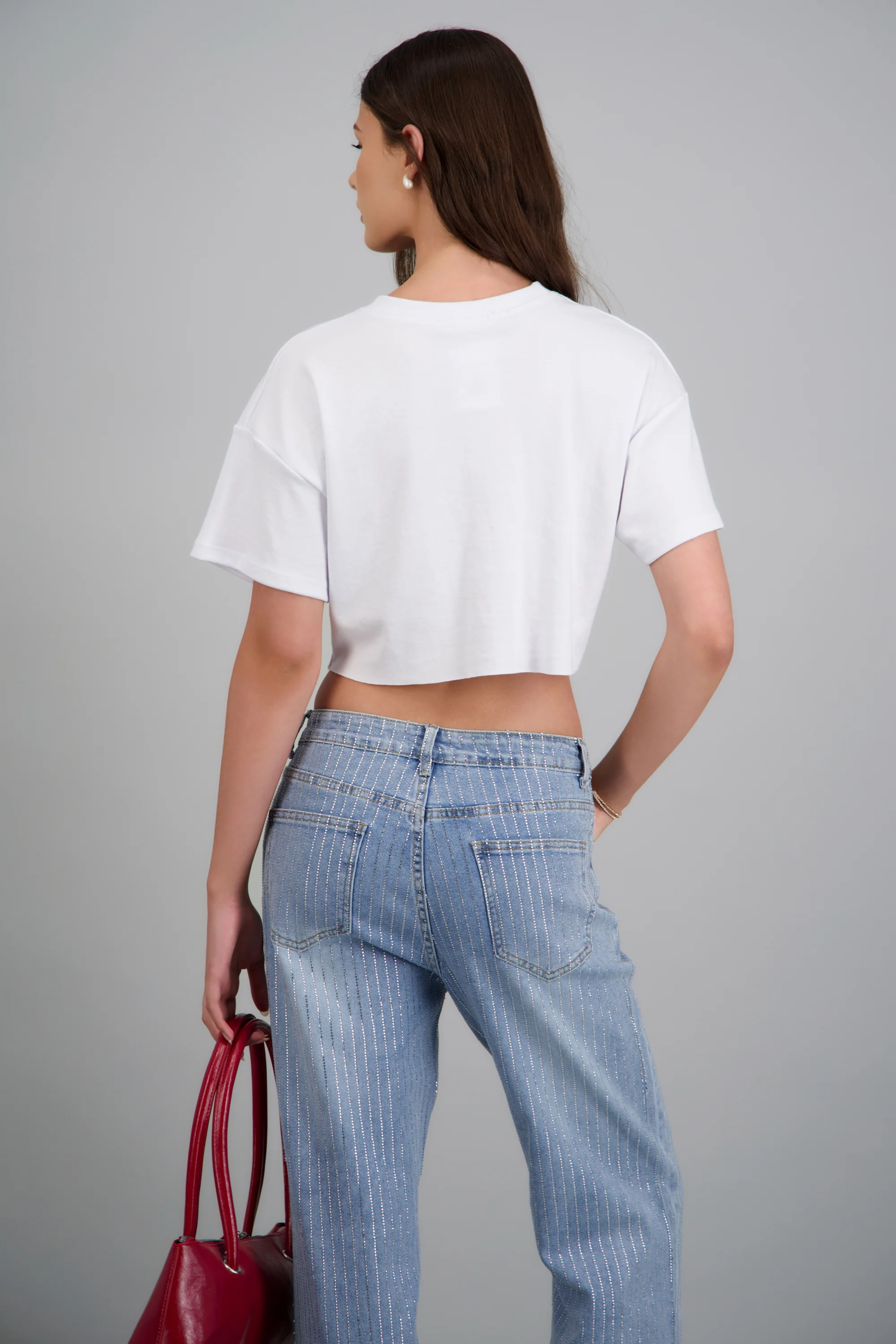 Playera crop estampado bikini - Image 4