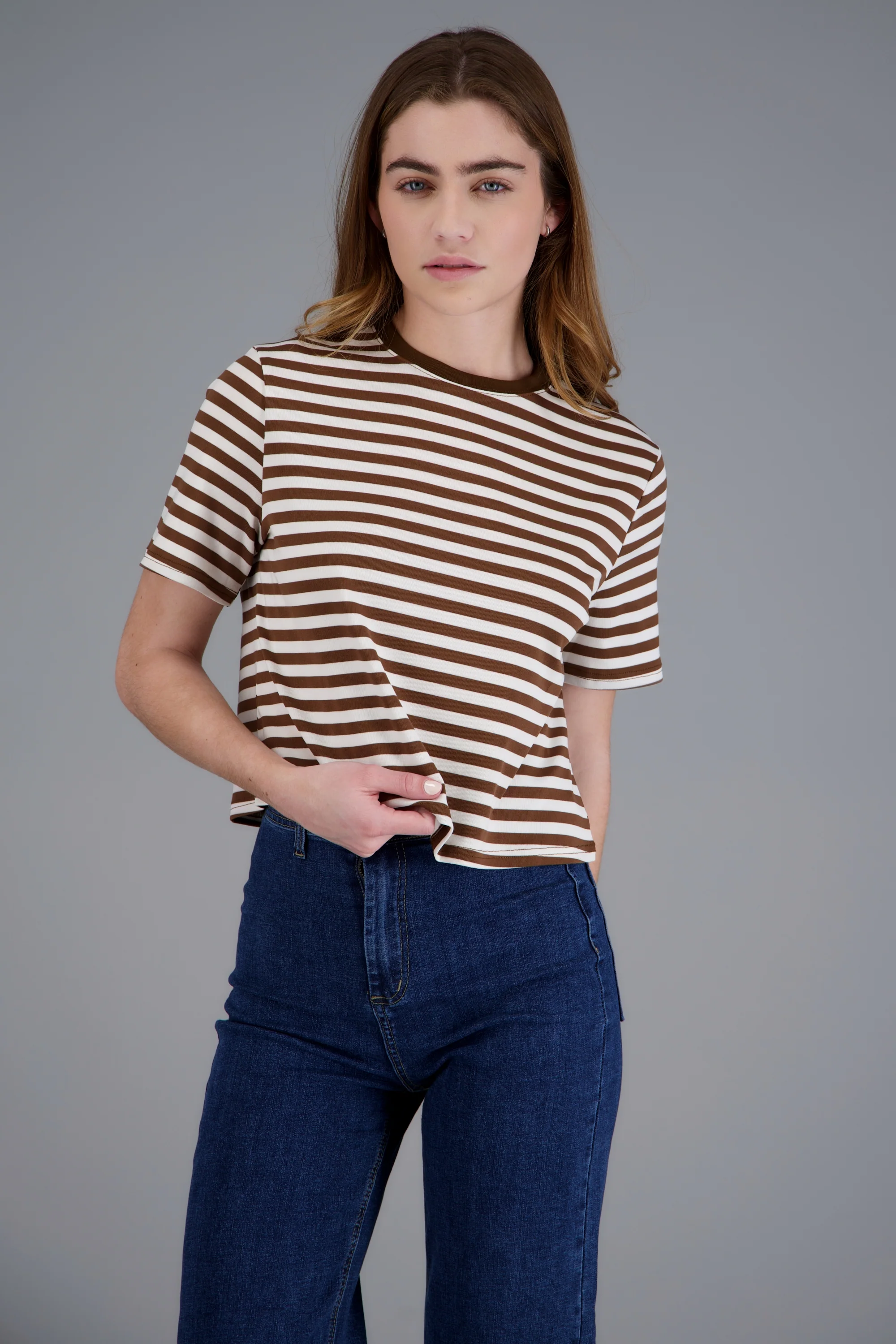Playera de rayas boxy - Image 3