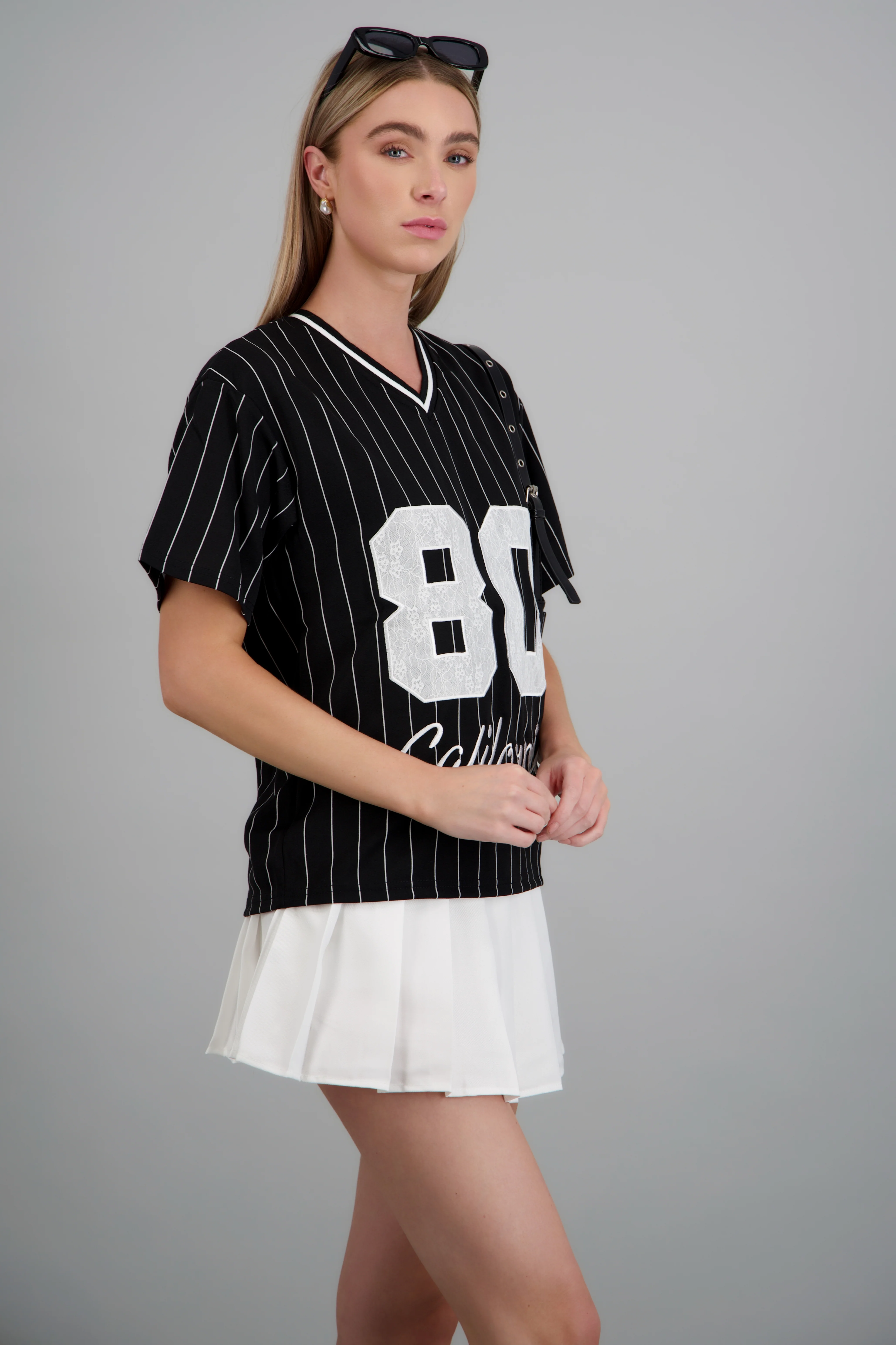 Playera estampada numero encaje - Image 3