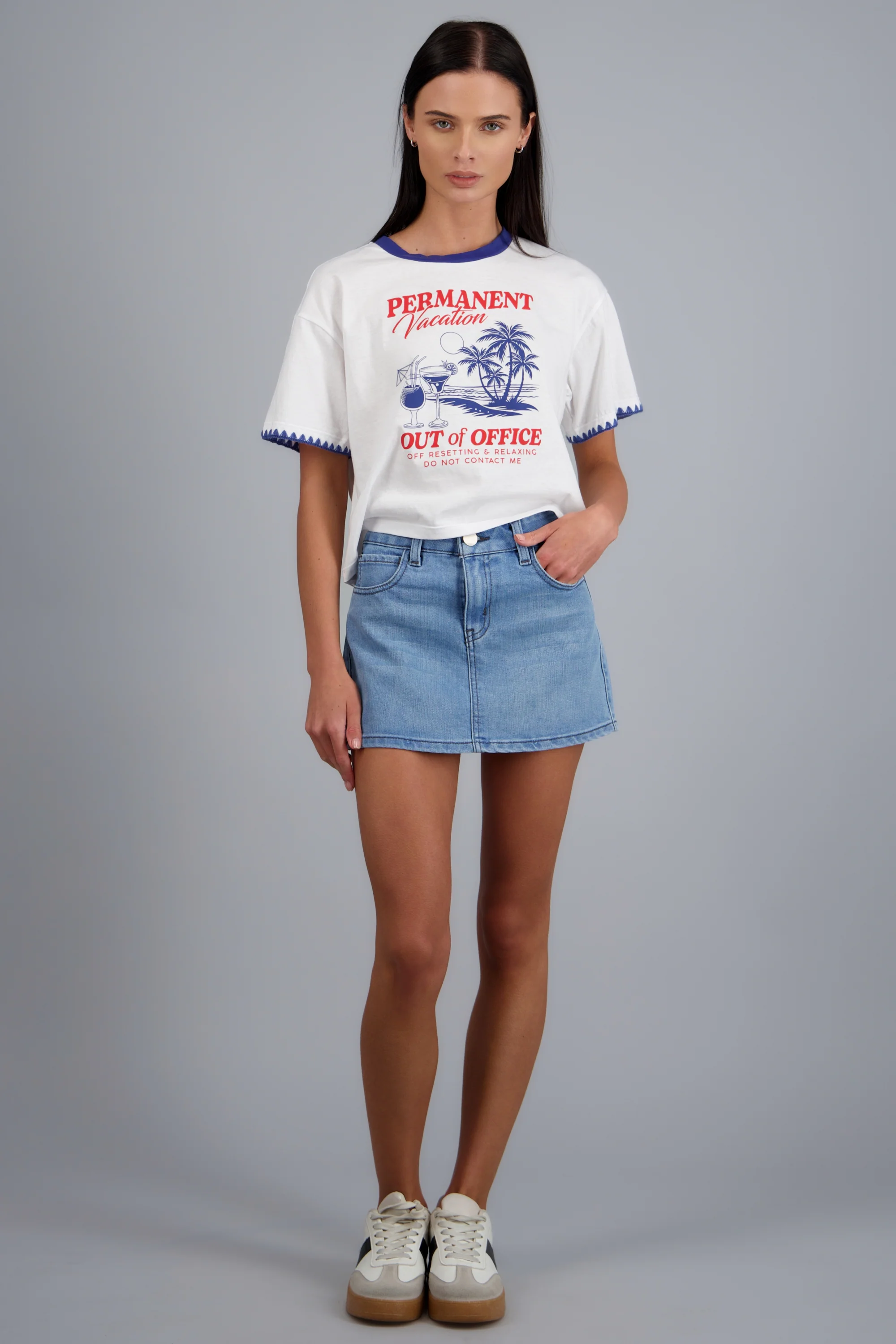 Playera estampada vacation manga corta - Image 2