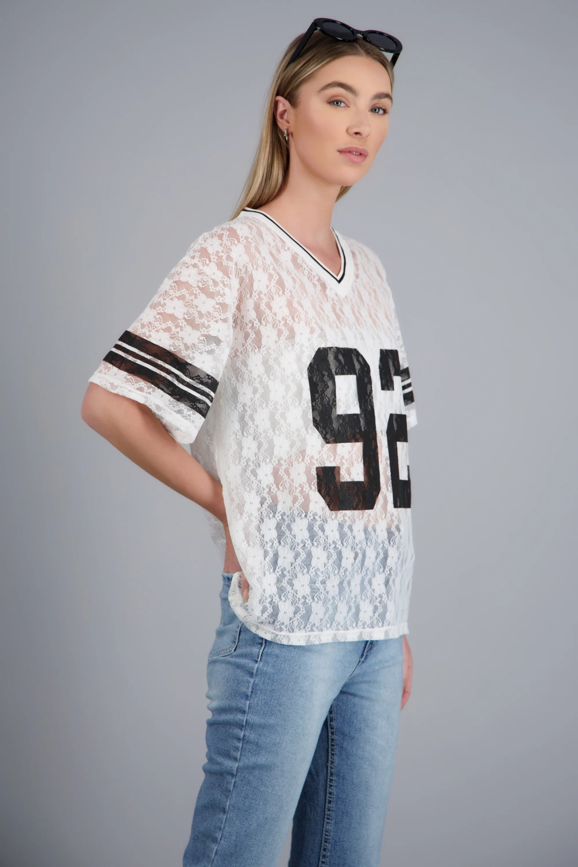 Playera jersey encaje - Image 2