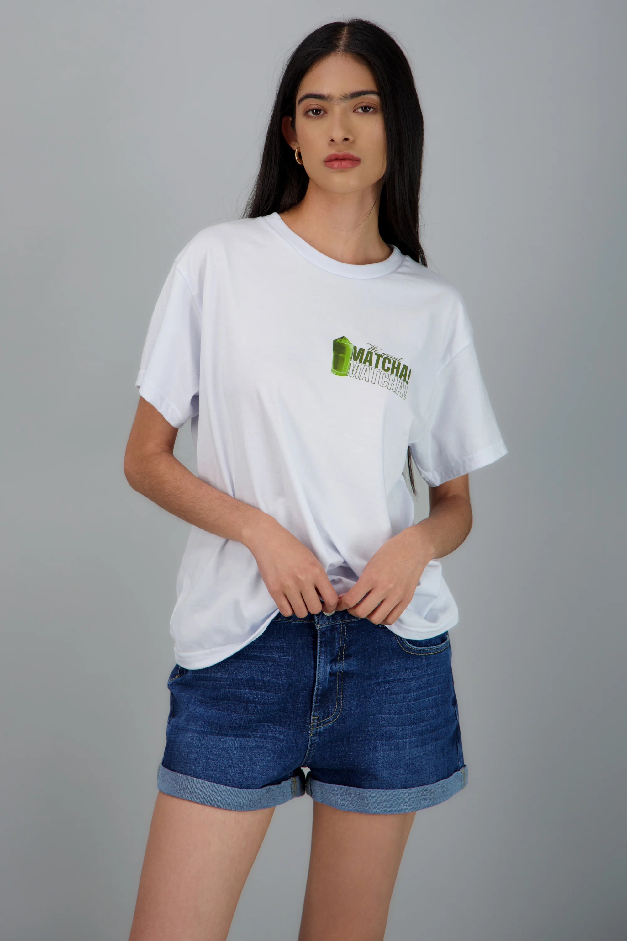 Playera manga corta estampado matcha - Image 2