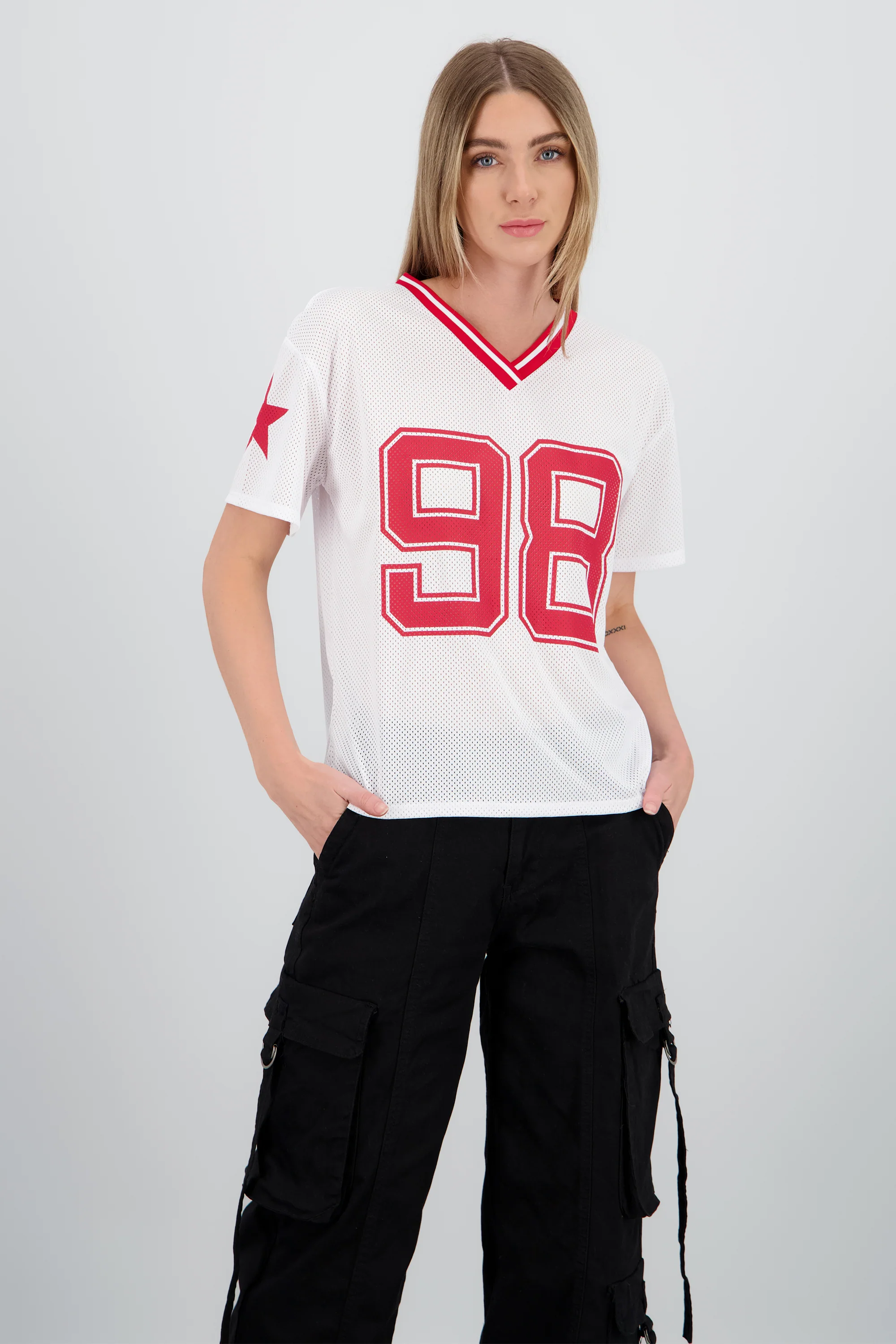 Playera over estampado numero