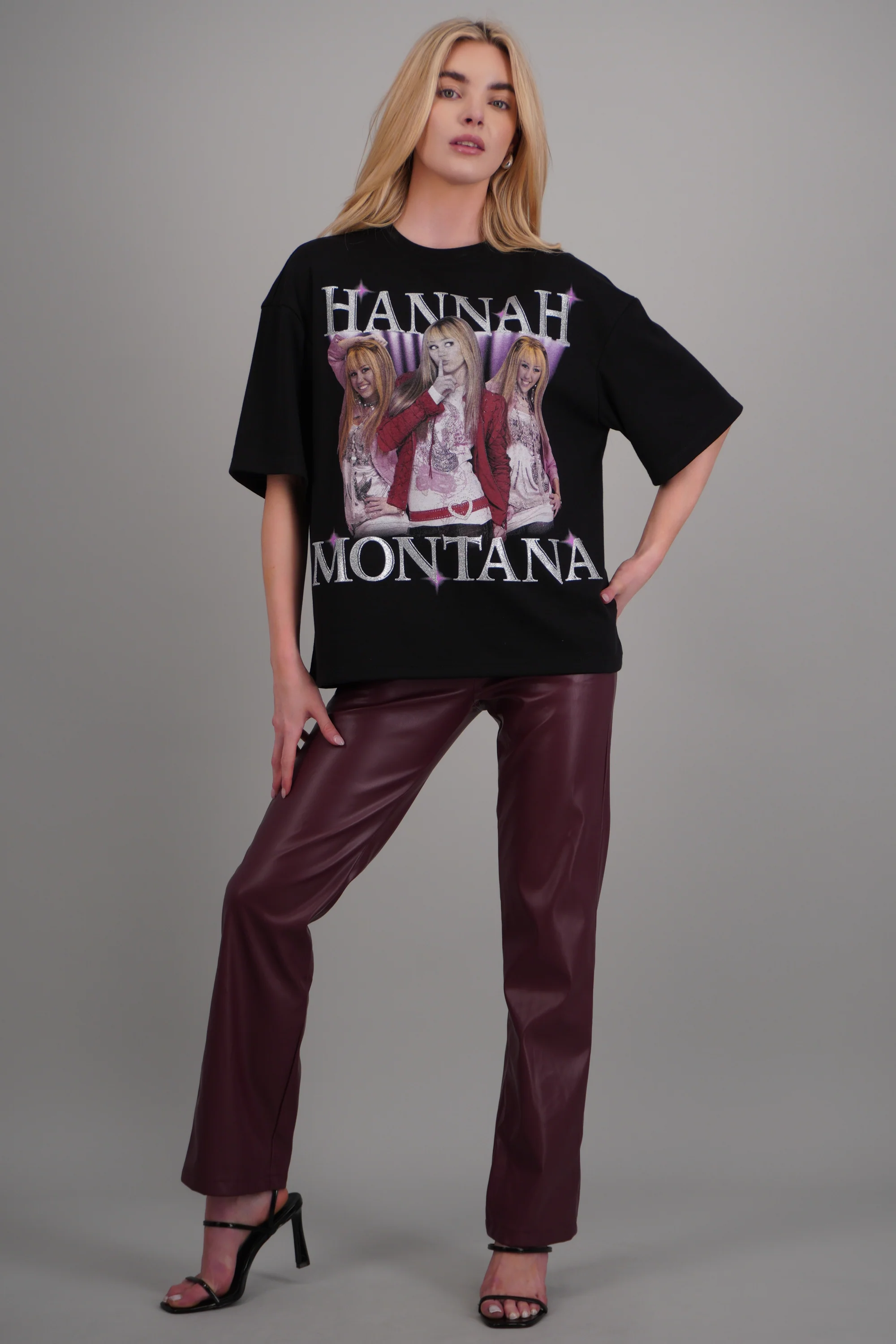 Playera over Hanna Montana