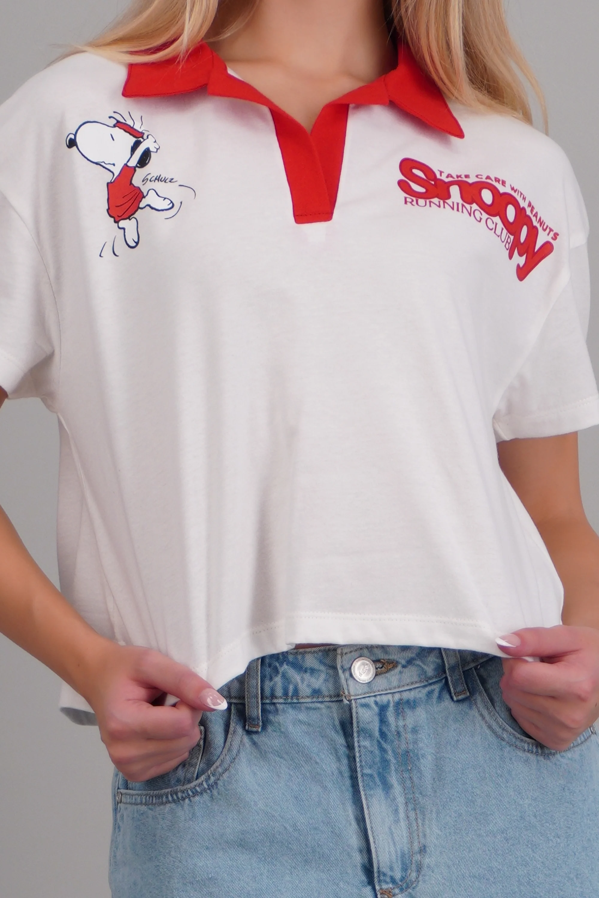 Playera polo snoopy manga corta - Image 5